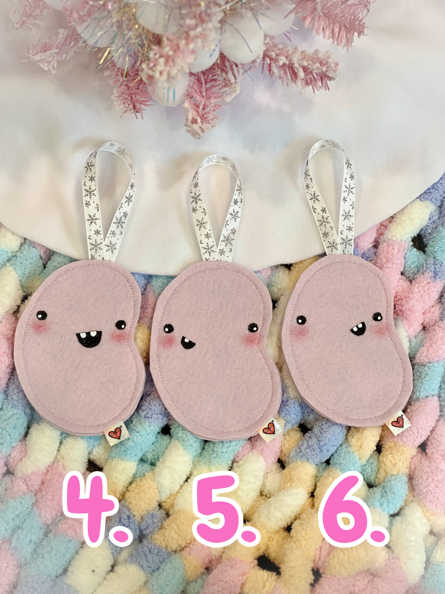 BeanTown Buddies® Lightest Pink Jelly Bean Ornament