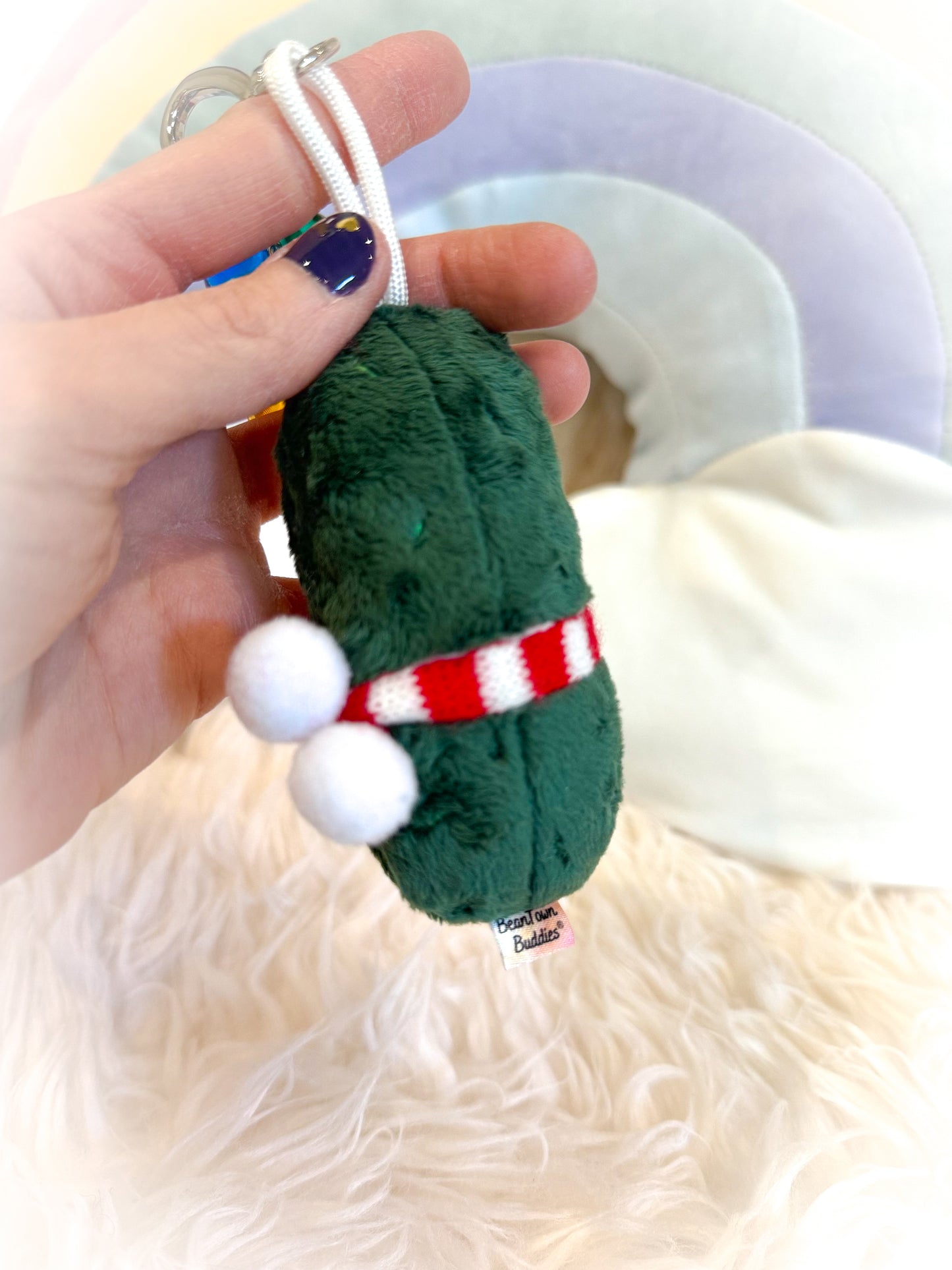 BeanTown Buddies® Party Pooper Pickle Keychain