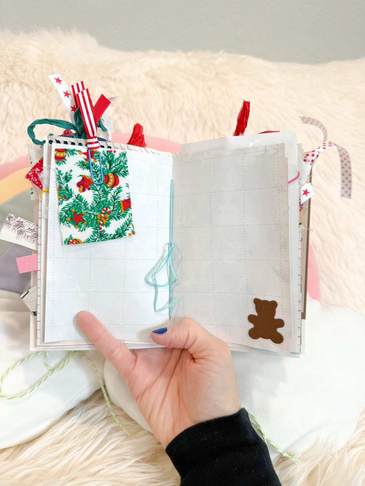 BeanTown Buddies® Vintage Christmas Card Junk Journal