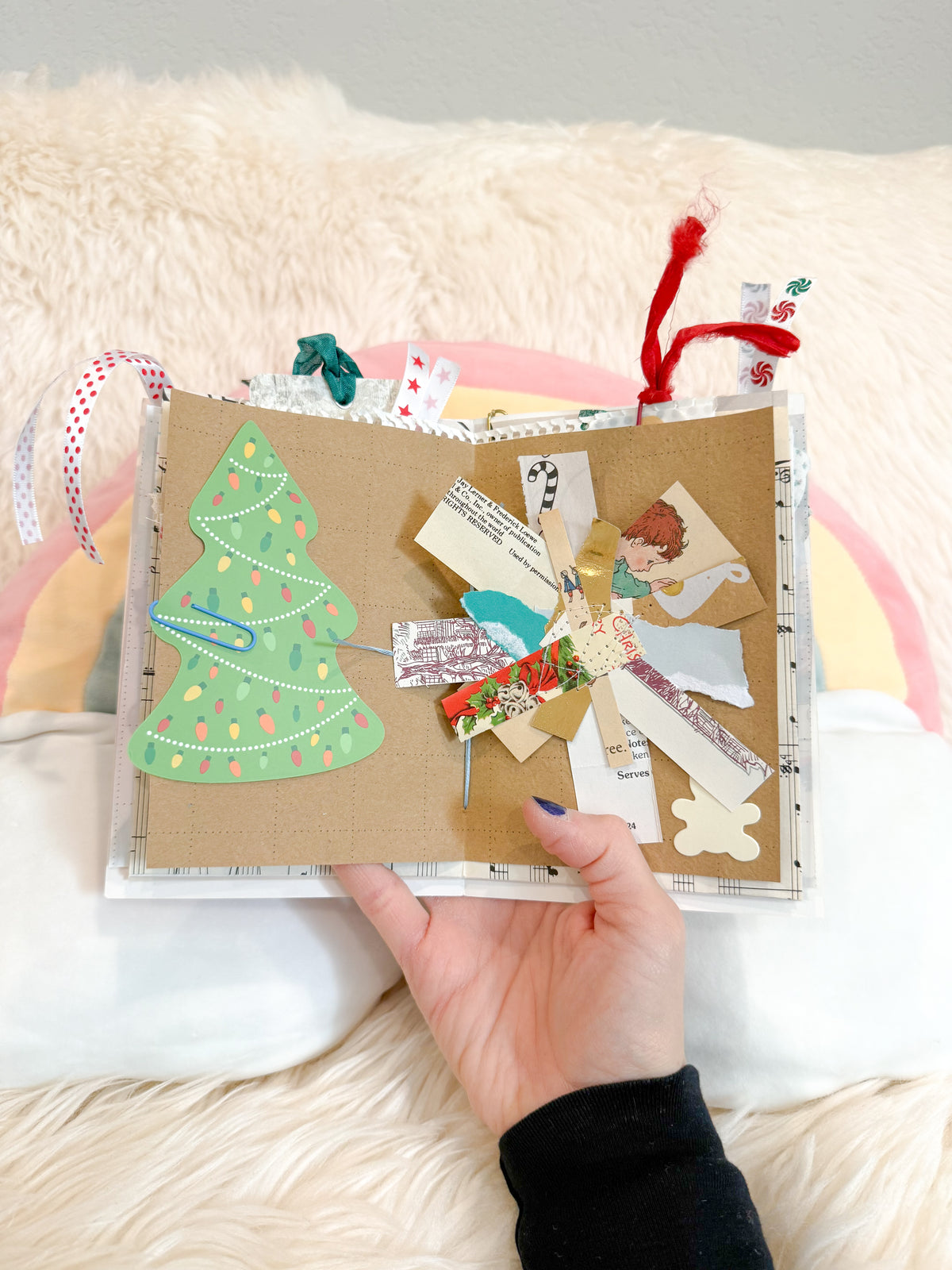 BeanTown Buddies® Vintage Christmas Card Junk Journal