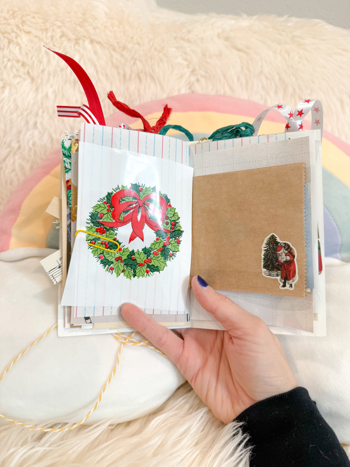 BeanTown Buddies® Vintage Christmas Card Junk Journal