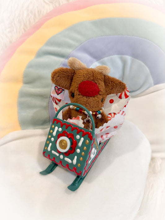 BeanTown Buddies® Tiny Reindeer & Sled Set