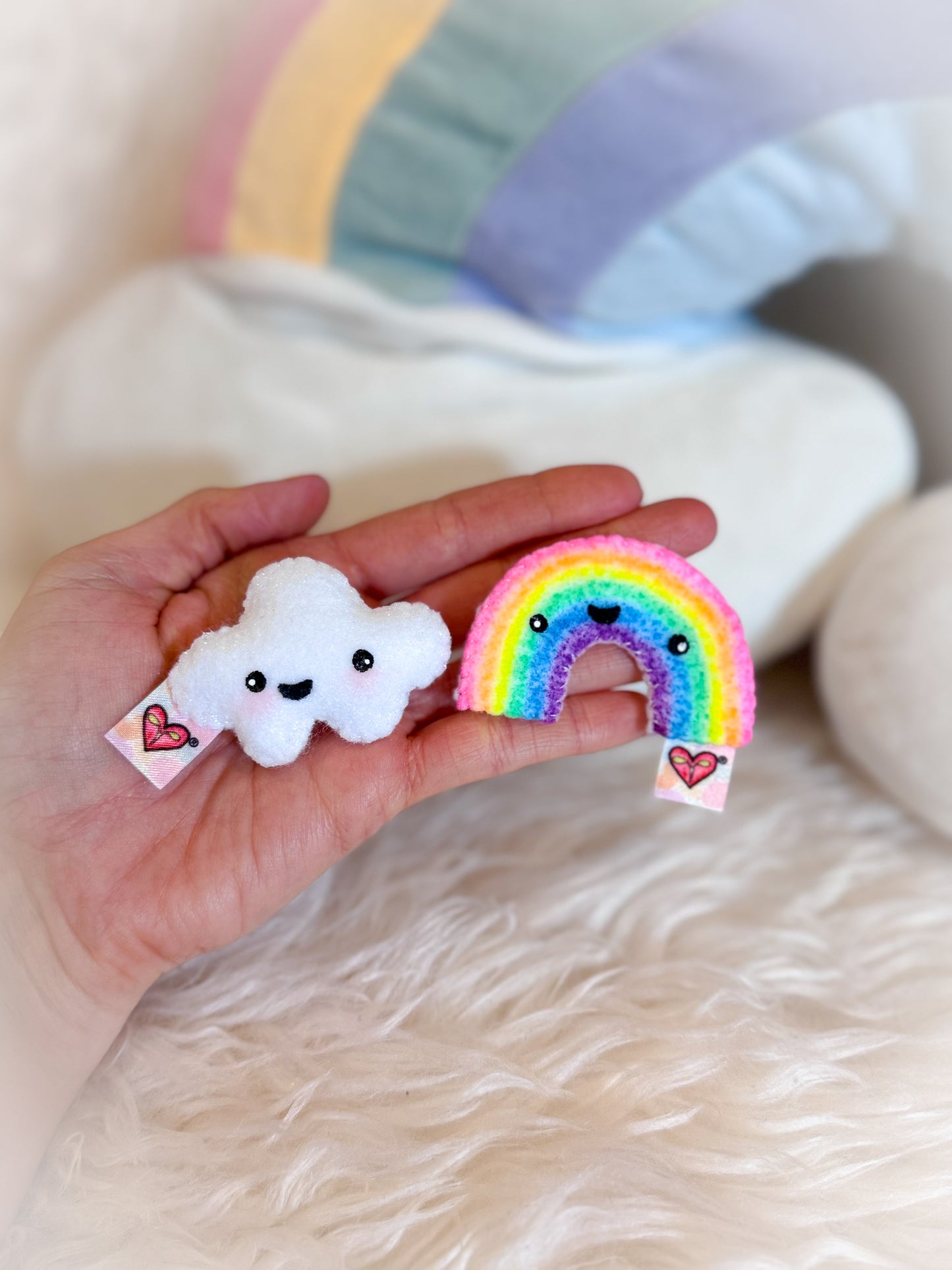 BeanTown Buddies® Rainbow & Cloudi Shoe Buddies