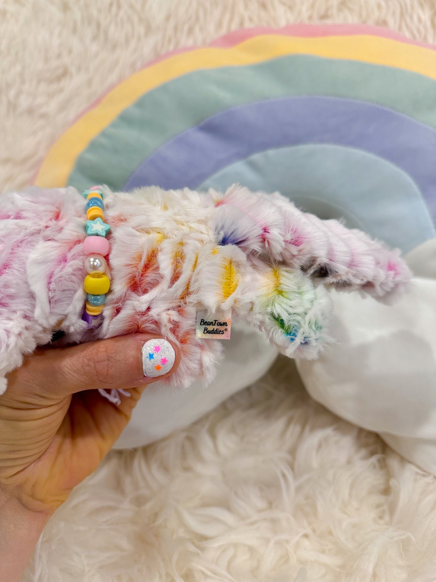 BeanTown Buddies® Rainbow Jungle Kitti CUSTOM ORDER RESERVED