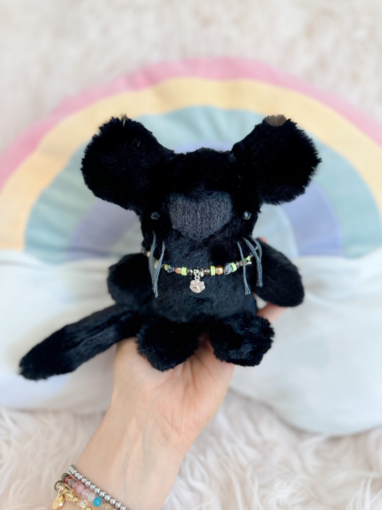 BeanTown Buddies® Babi Black Leopard