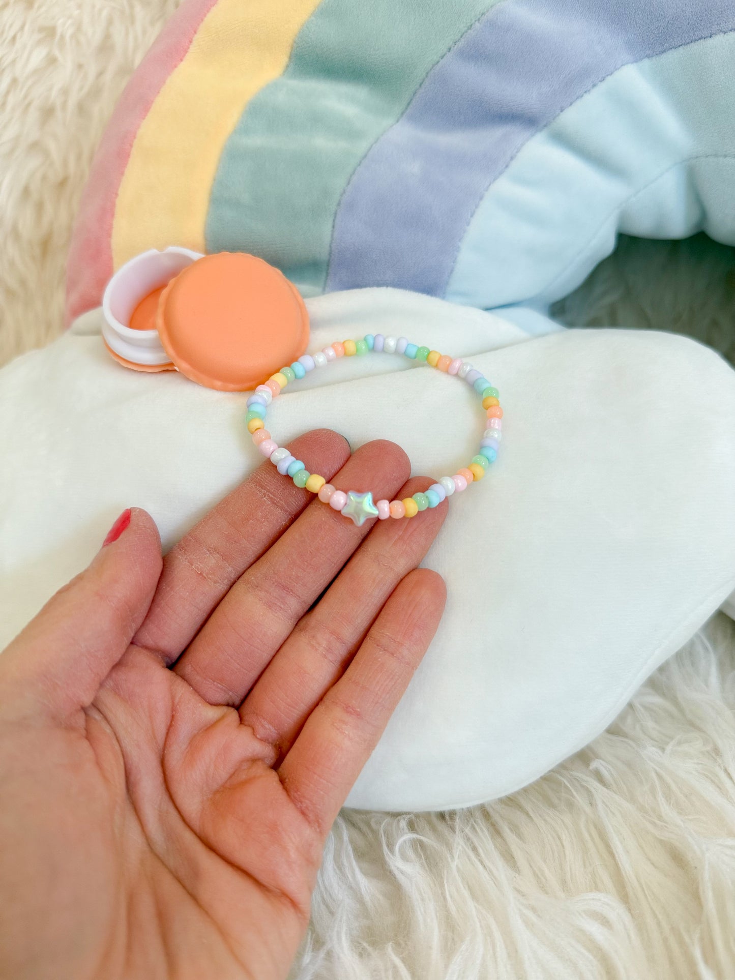 BeanTown Buddies® Rainbow Macaron Bracelet