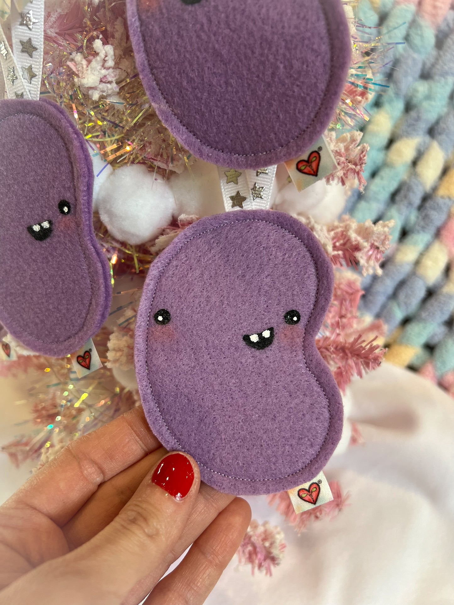 BeanTown Buddies® Purple Jelly Bean Ornament