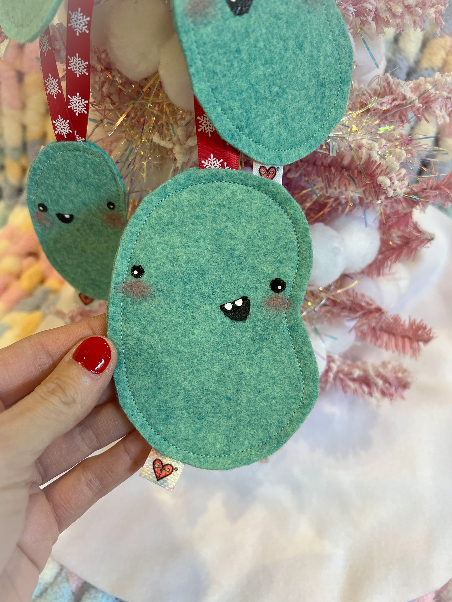 BeanTown Buddies® Teal Bean Ornament