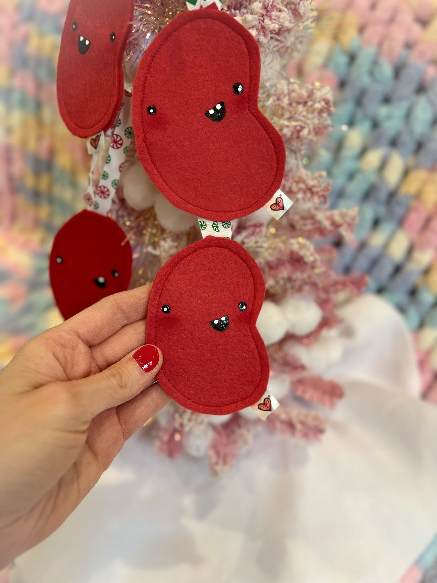 BeanTown Buddies® Red Jelly Bean Ornament