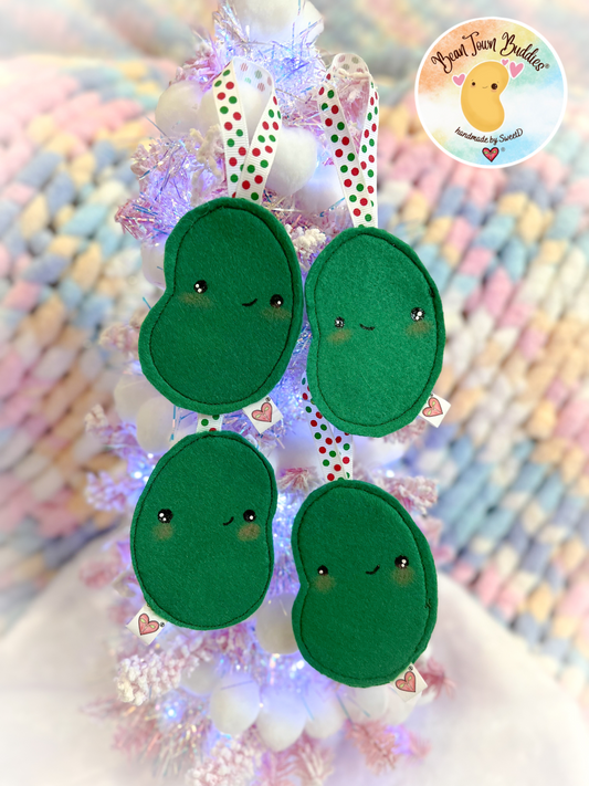 BeanTown Buddies® Oli Green Jelli Bean Felt Ornament