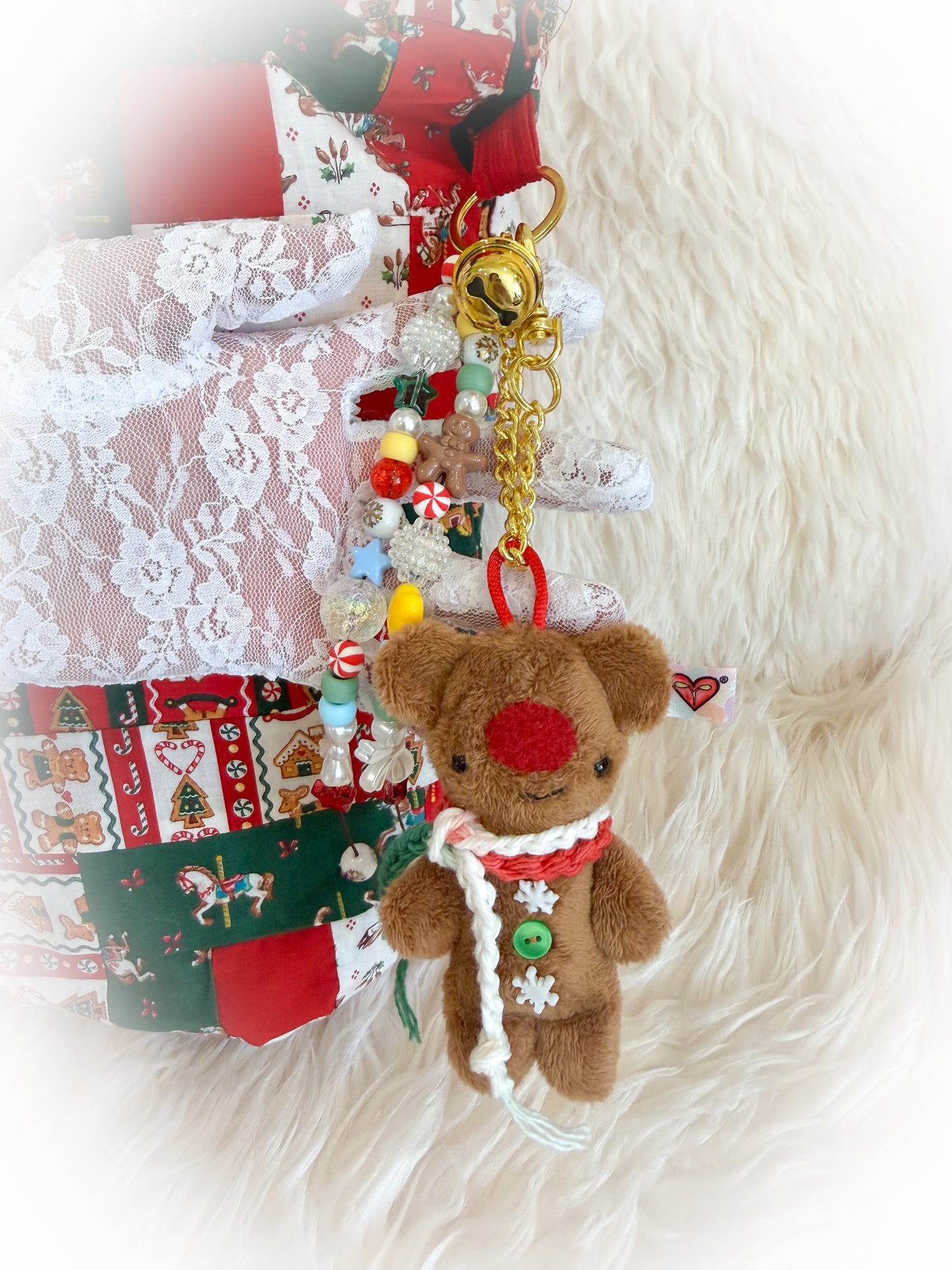 BeanTown Buddies® Vintage Xmas Quilt Tote Bag