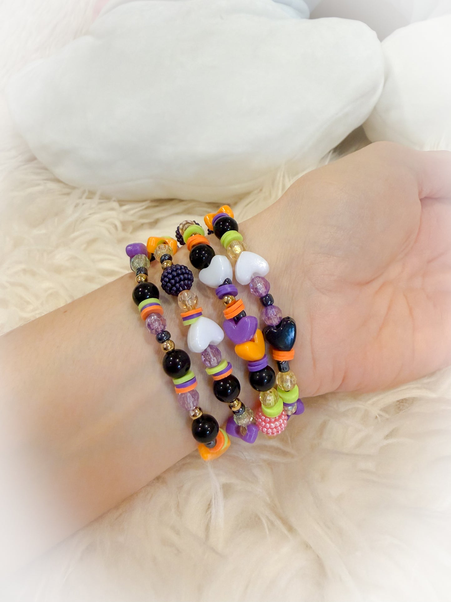 BeanTown Buddies® Halloween Bracelet Stack of 4