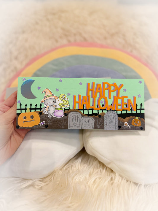 BeanTown Buddies® Halloween Slimline Greeting Card