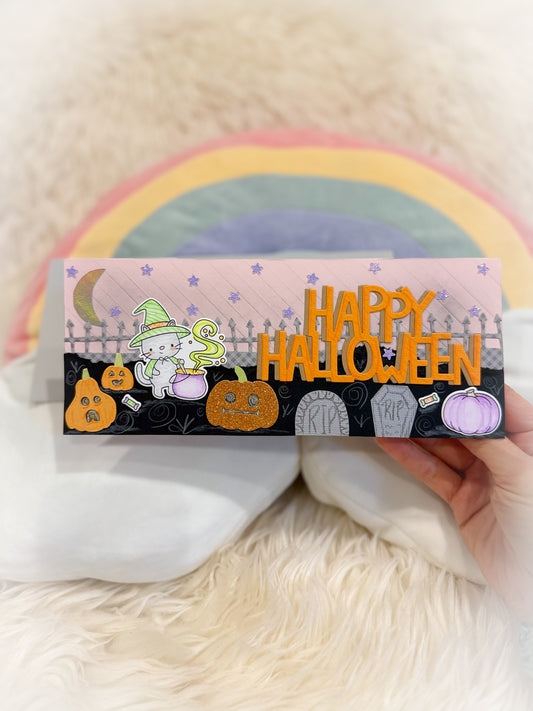 BeanTown Buddies® Halloween Slimline Greeting Card
