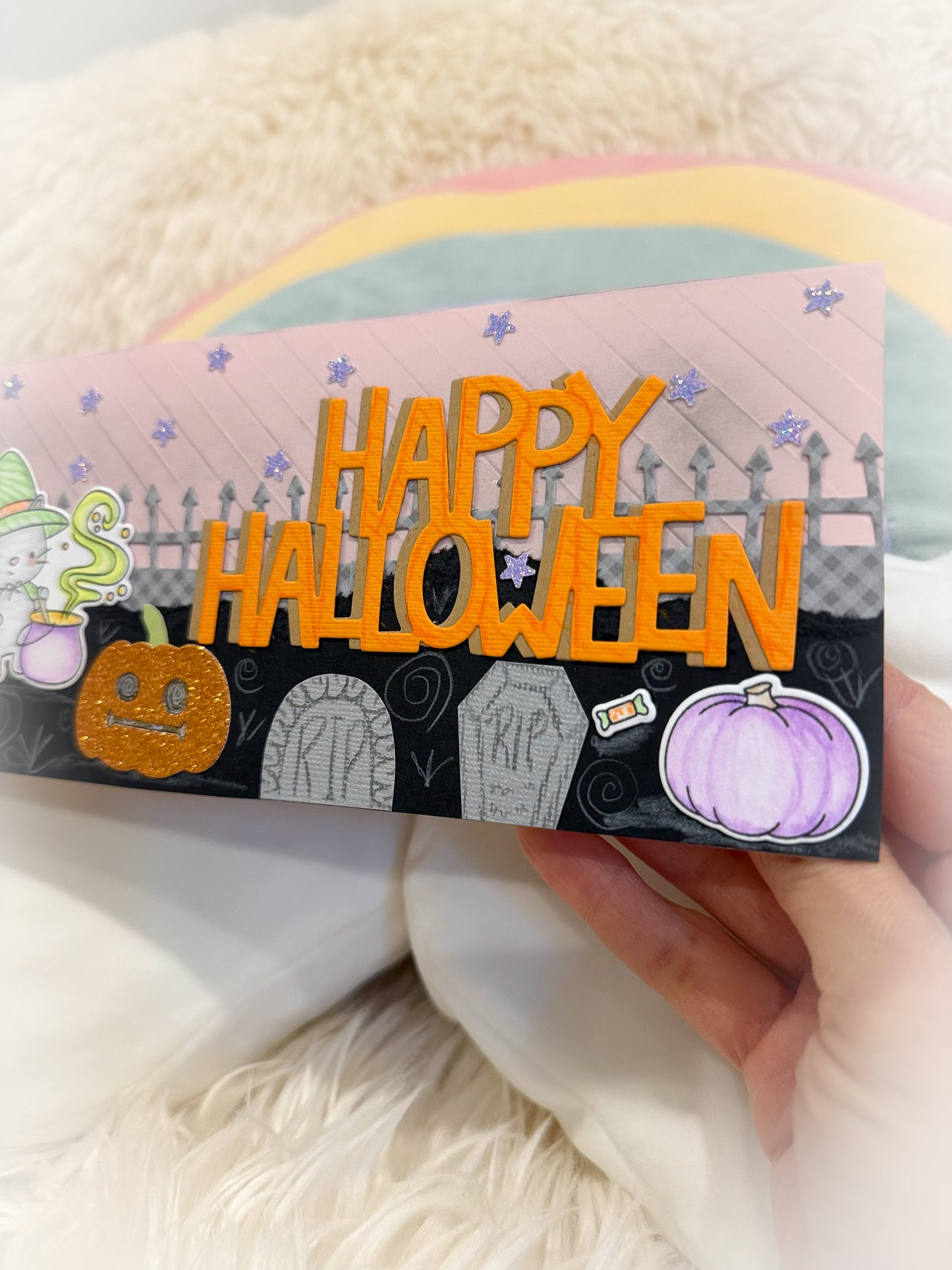 BeanTown Buddies® Halloween Slimline Greeting Card