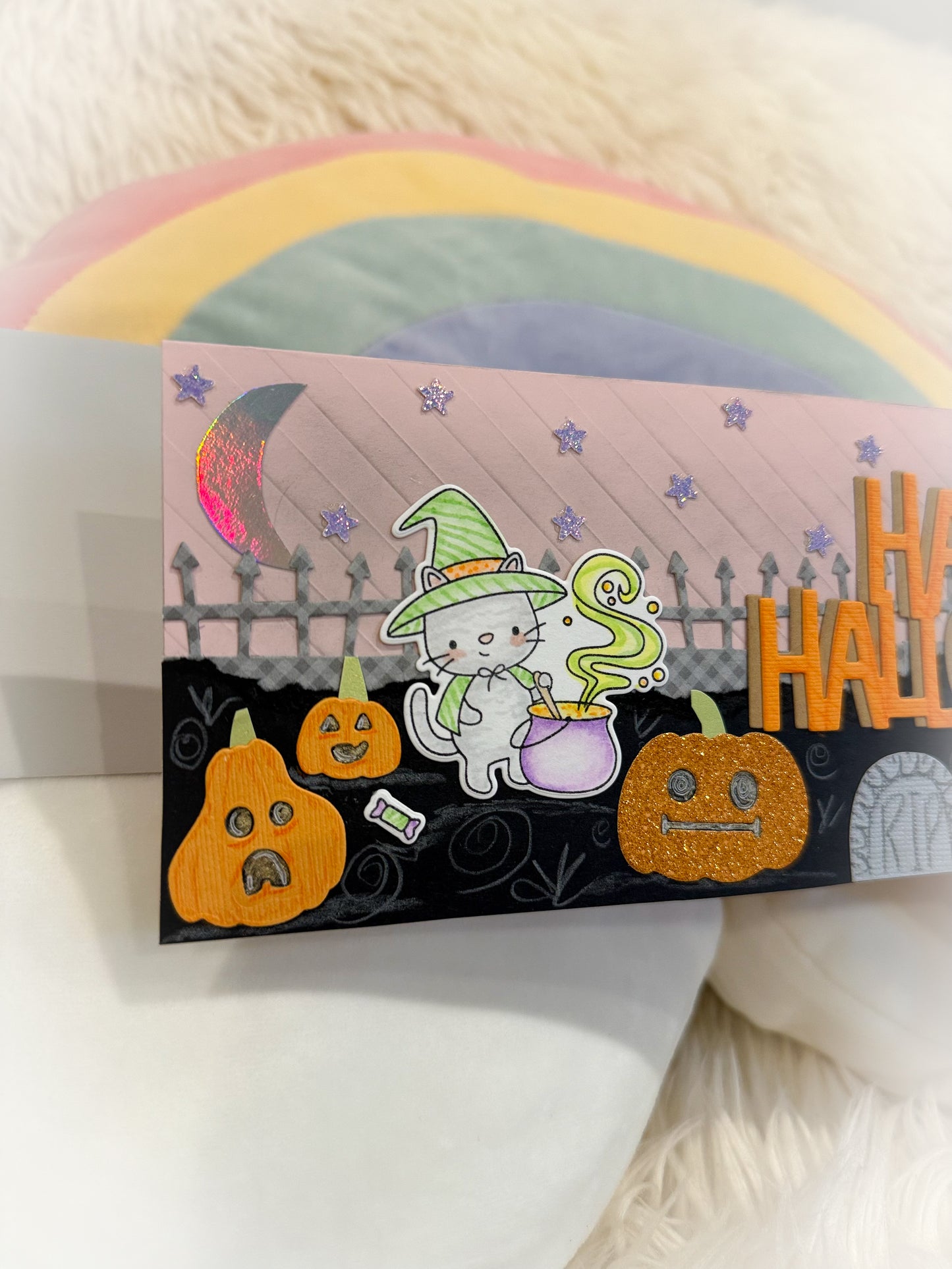 BeanTown Buddies® Halloween Slimline Greeting Card