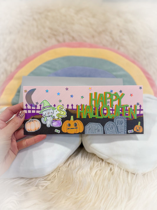 BeanTown Buddies® Halloween Slimline Greeting Card