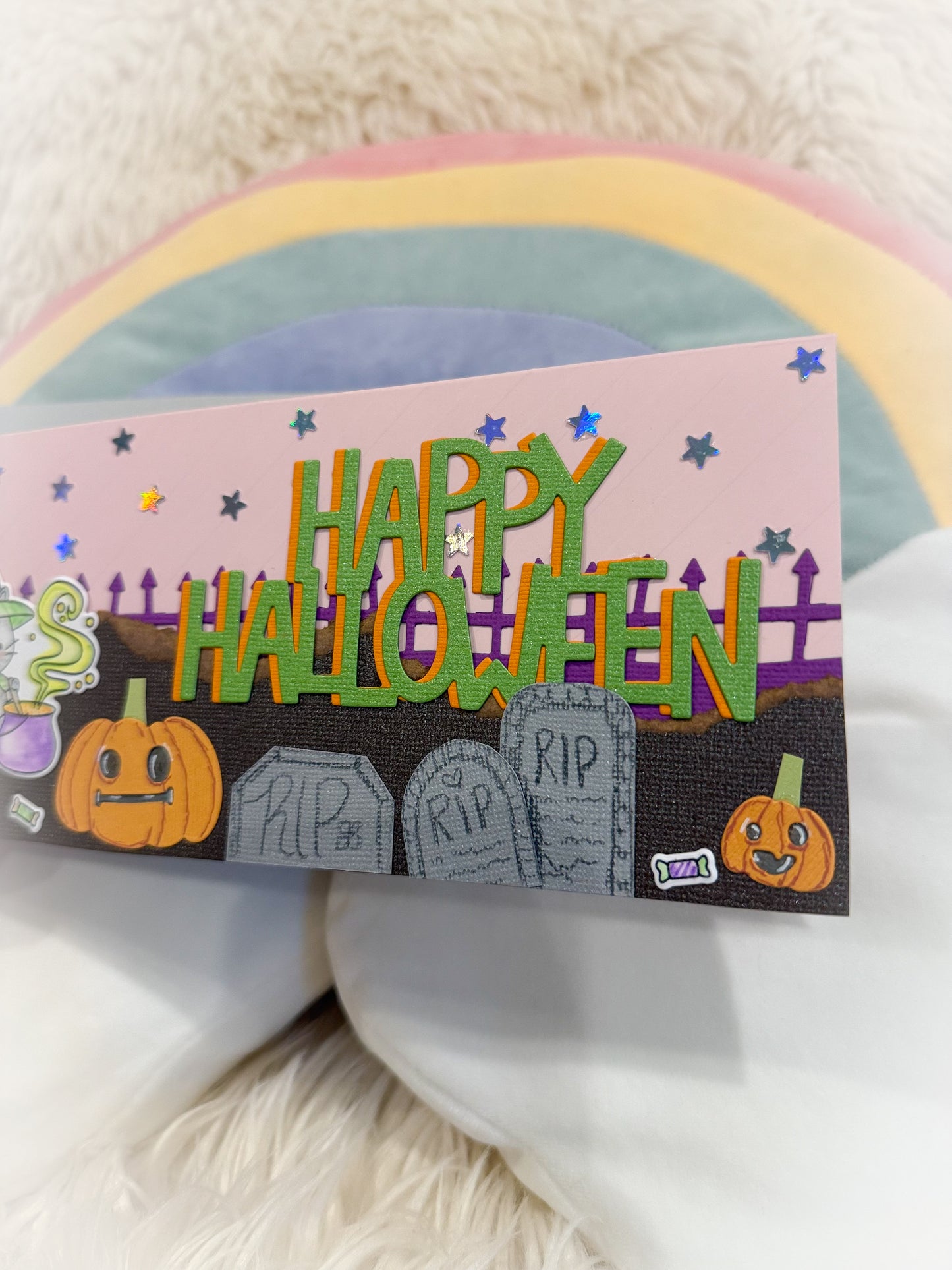 BeanTown Buddies® Halloween Slimline Greeting Card