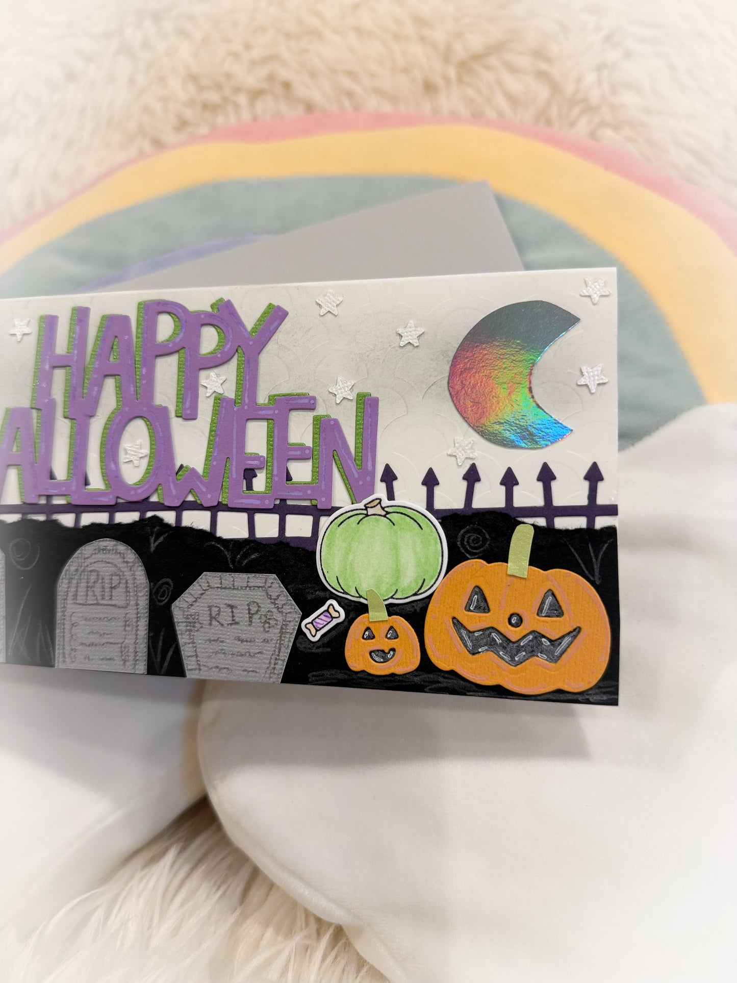 BeanTown Buddies® Halloween Slimline Greeting Card