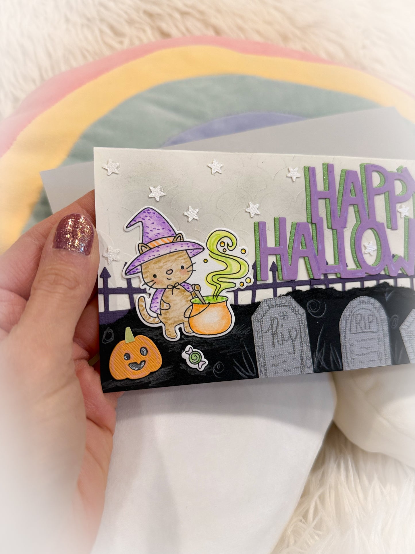 BeanTown Buddies® Halloween Slimline Greeting Card