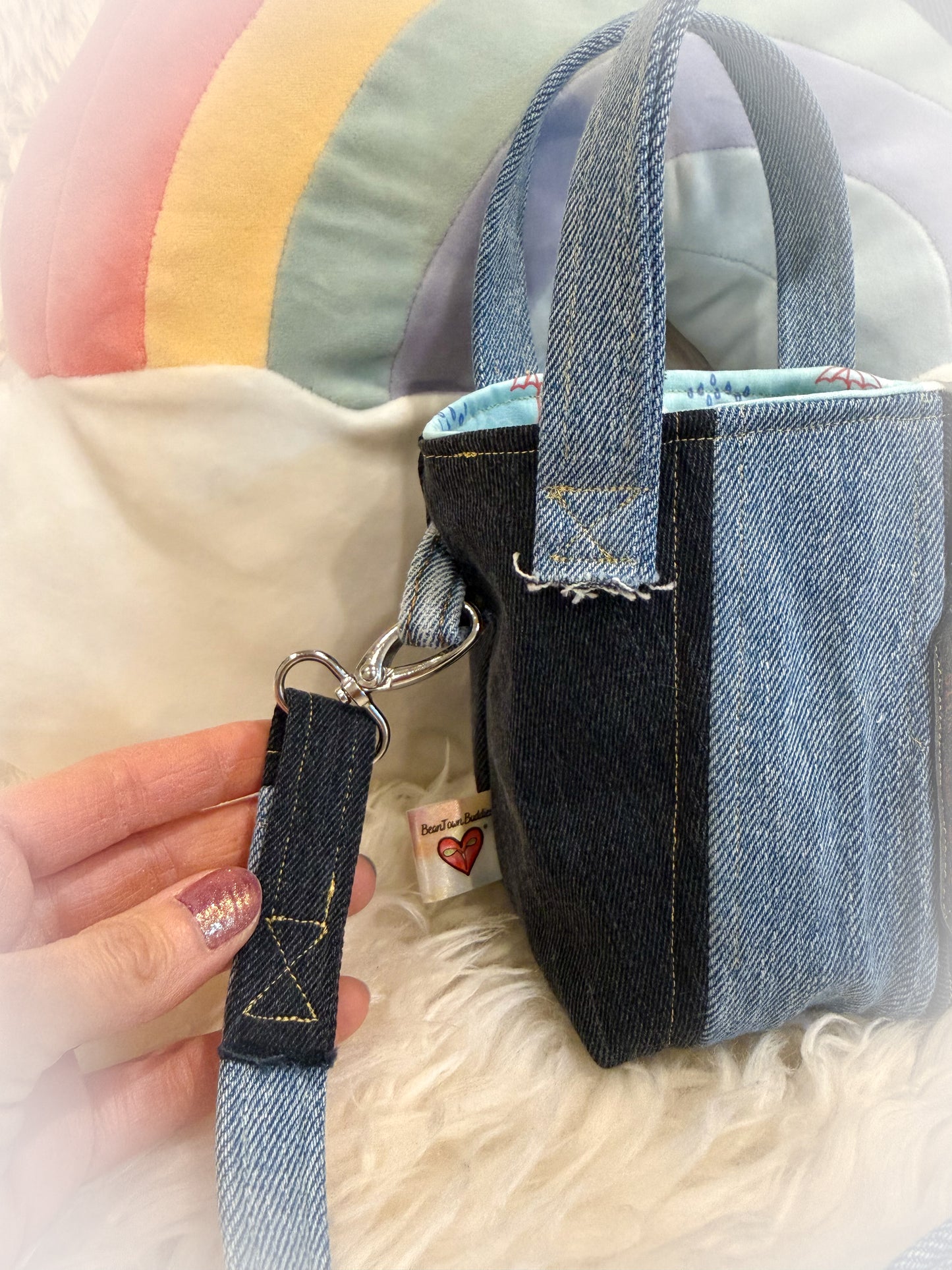 BeanTown Buddies® Mini Crossbody Jean Bag