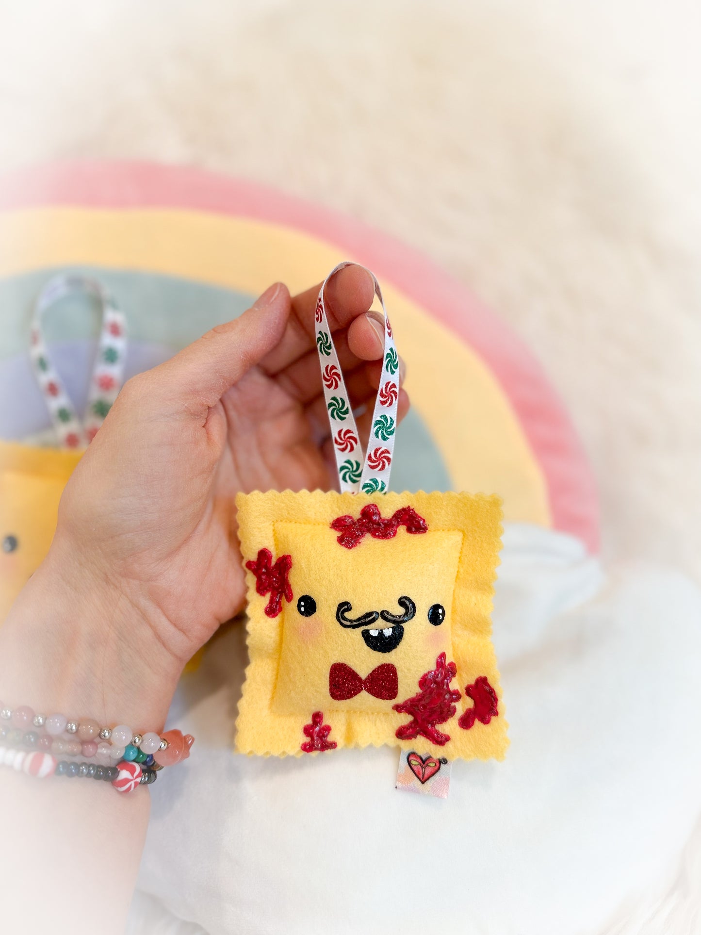 BeanTown Buddies® Ravioli Plushie Ornament