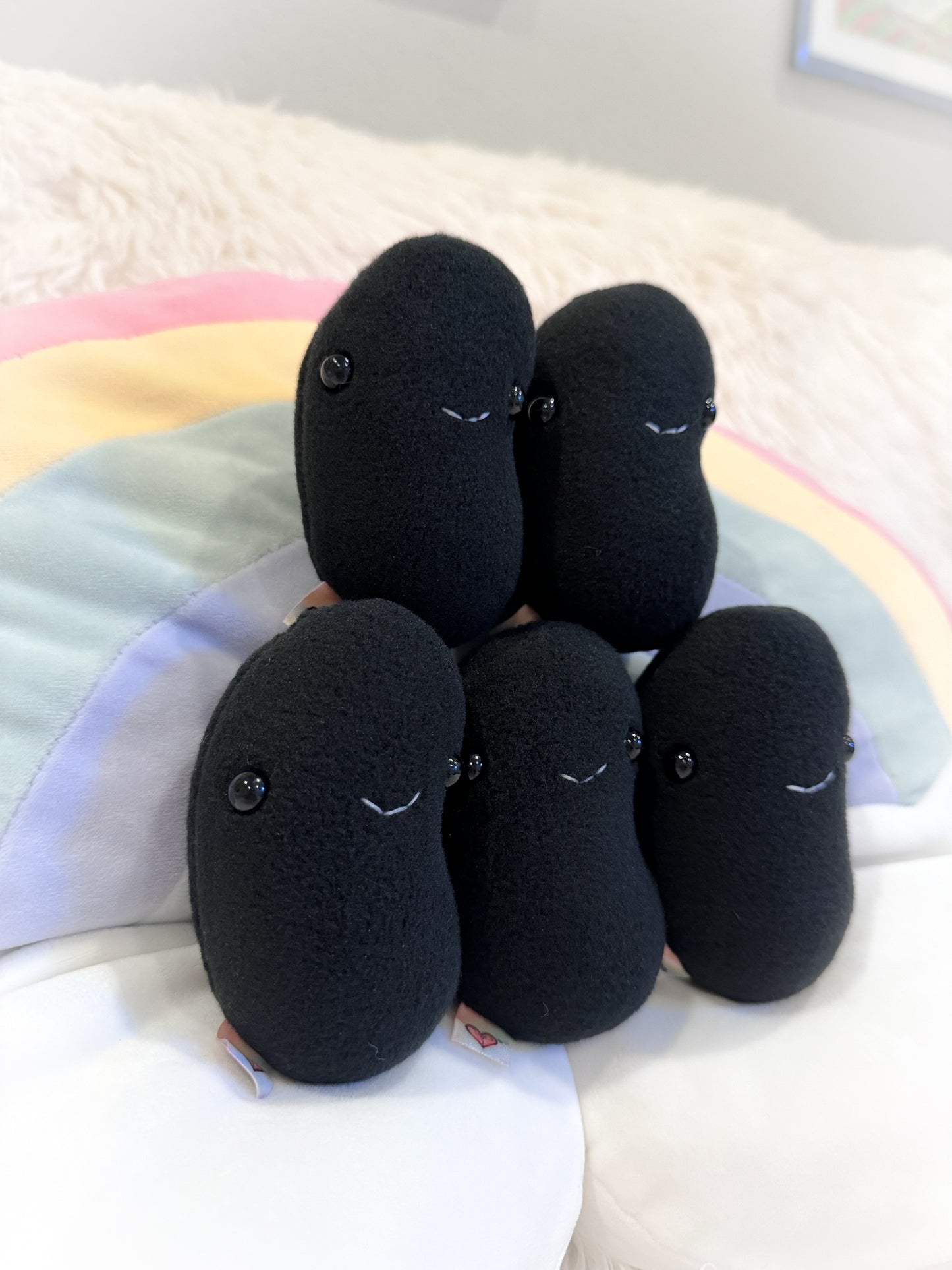 BeanTown Buddies® Black Jelli Bean Pocket Plushie