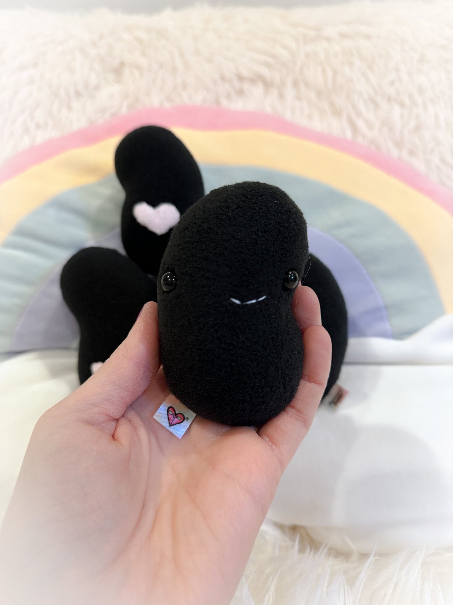 BeanTown Buddies® Black Jelli Bean Pocket Plushie