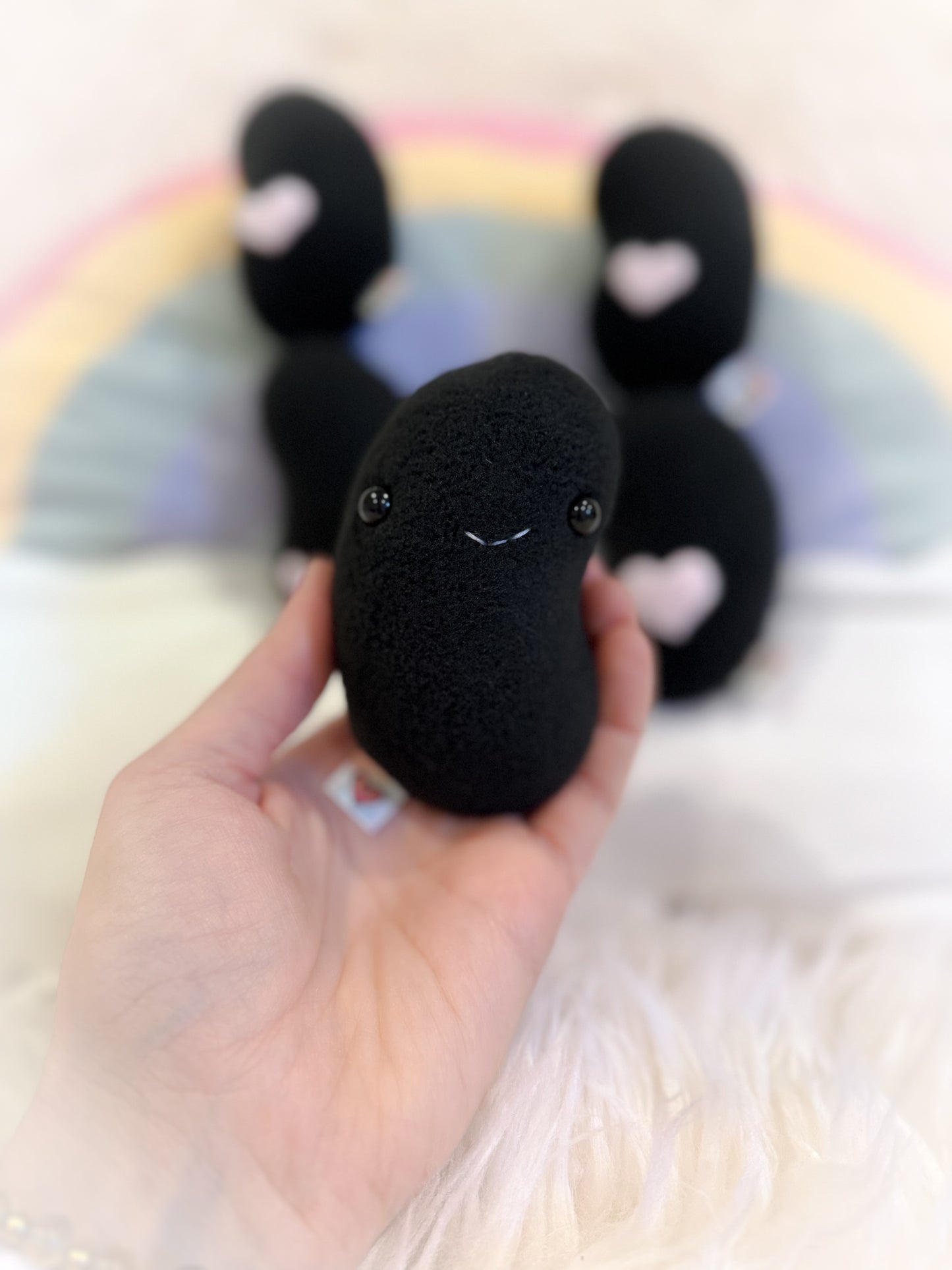 BeanTown Buddies® Black Jelli Bean Pocket Plushie