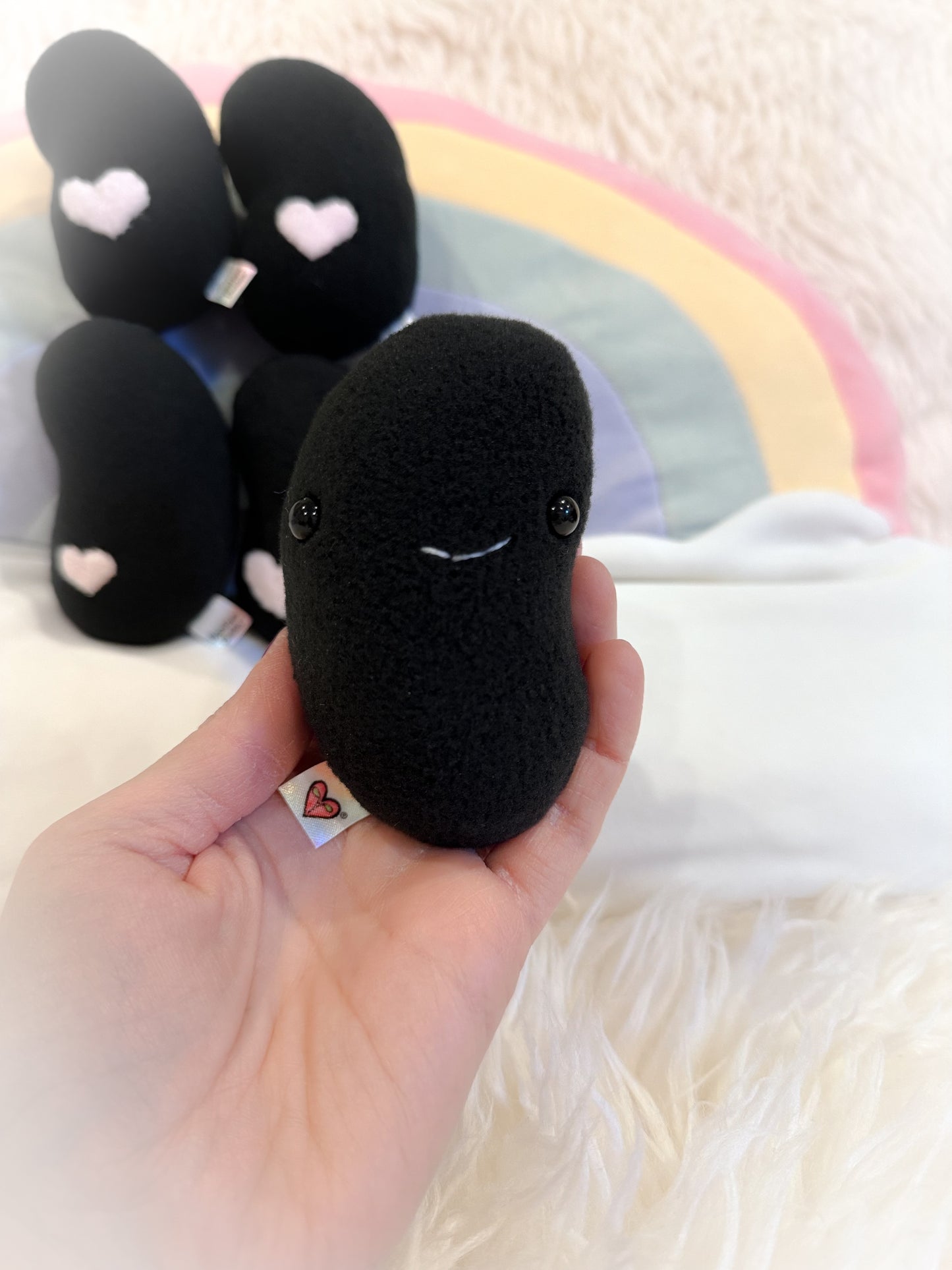 BeanTown Buddies® Black Jelli Bean Pocket Plushie