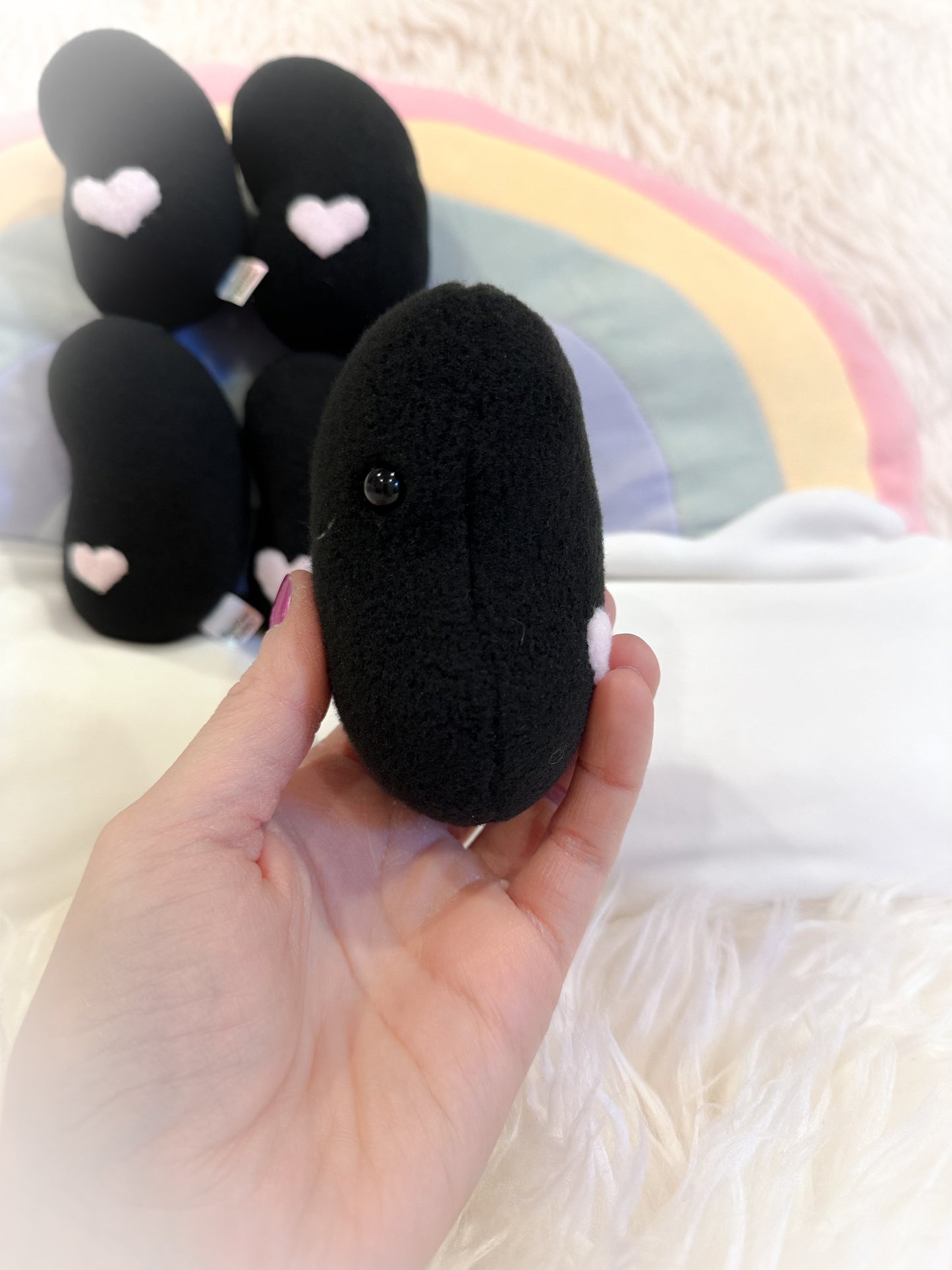 BeanTown Buddies® Black Jelli Bean Pocket Plushie