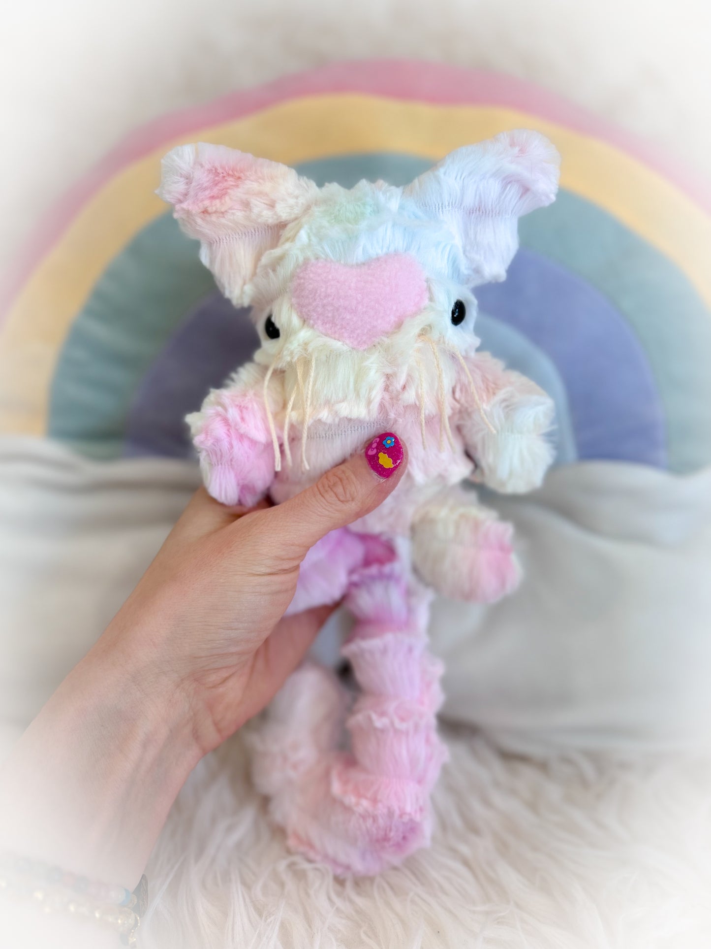 BeanTown Buddies® Pastel Rainbow Jungle Kitti