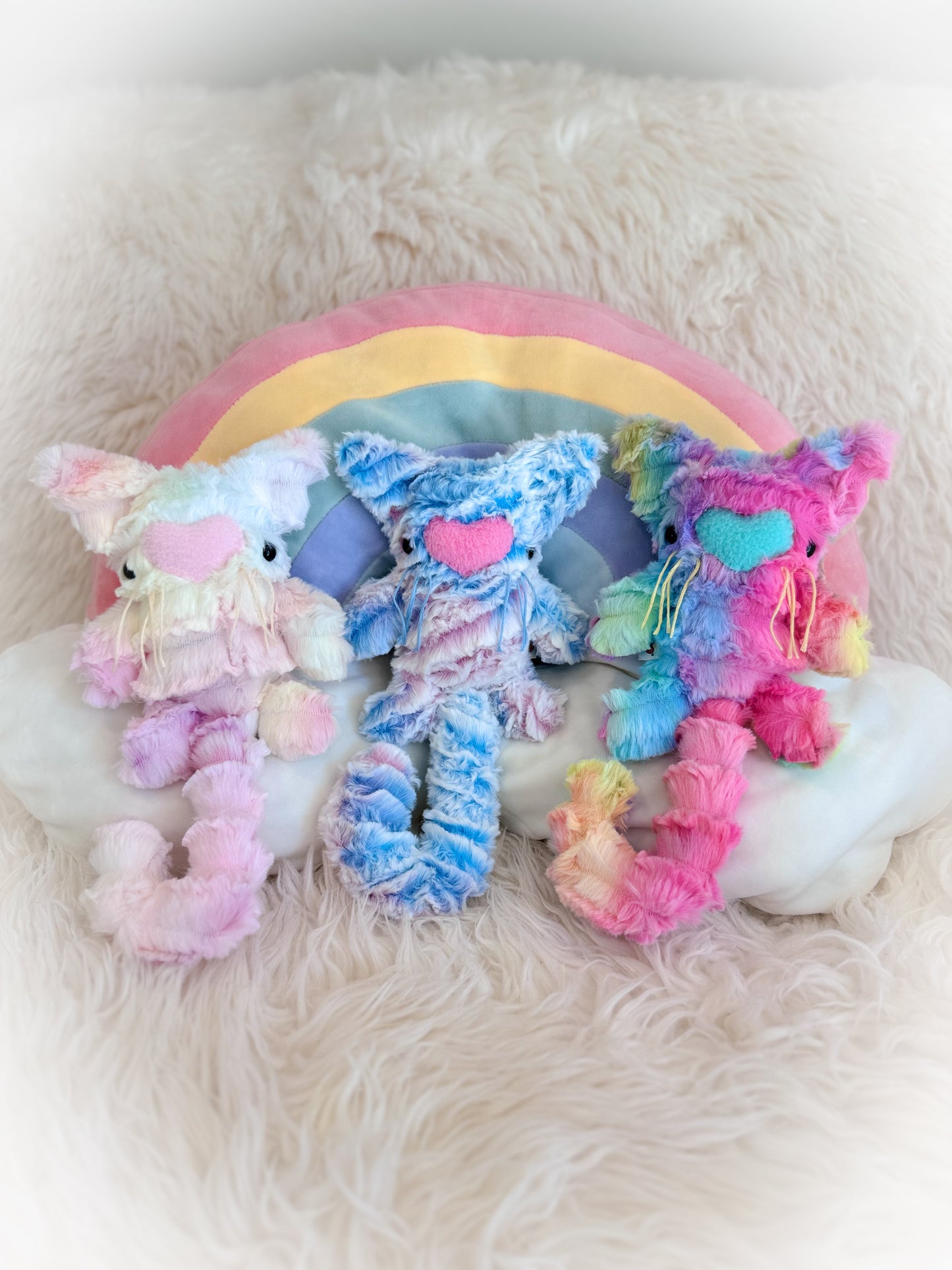 BeanTown Buddies® Pastel Rainbow Jungle Kitti