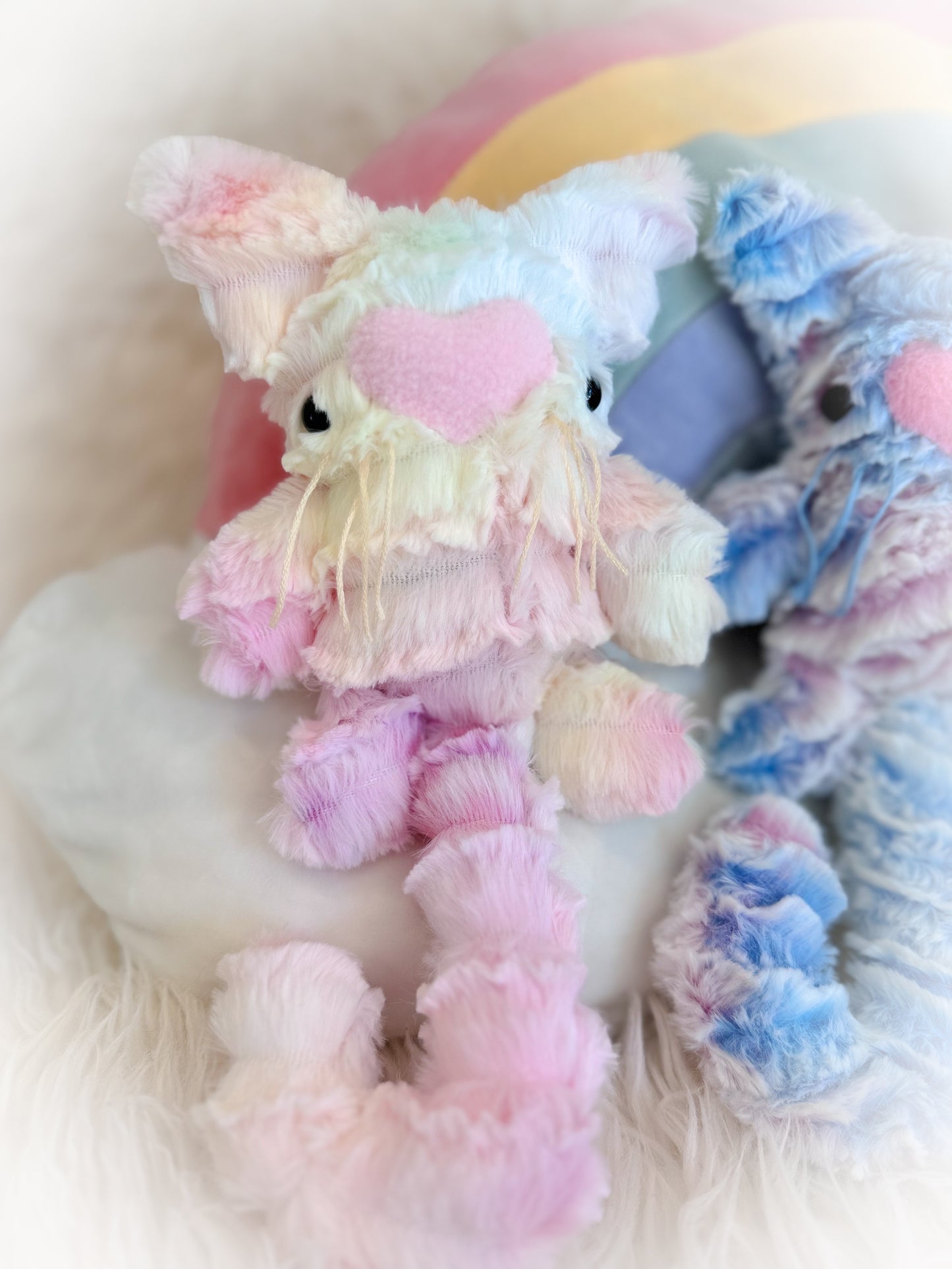 BeanTown Buddies® Pastel Rainbow Jungle Kitti