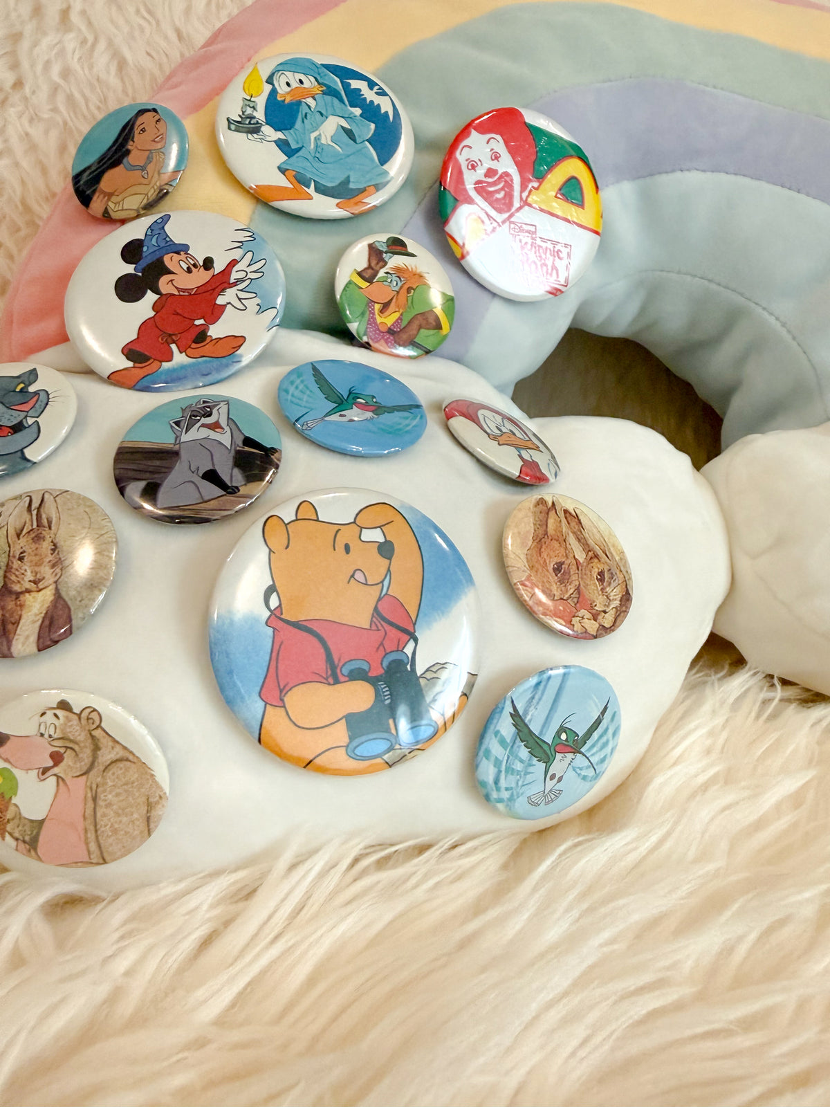 BeanTown Buddies® Vintage Book Pin Back Buttons