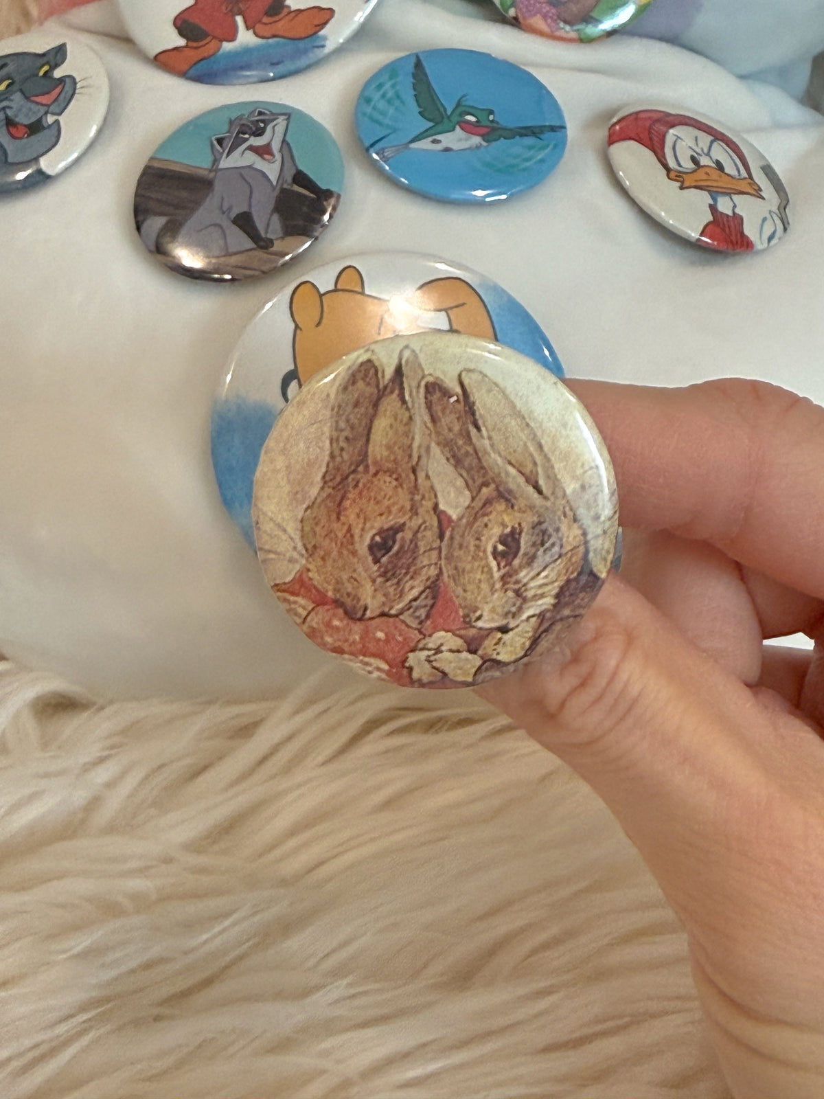 BeanTown Buddies® Vintage Book Pin Back Buttons