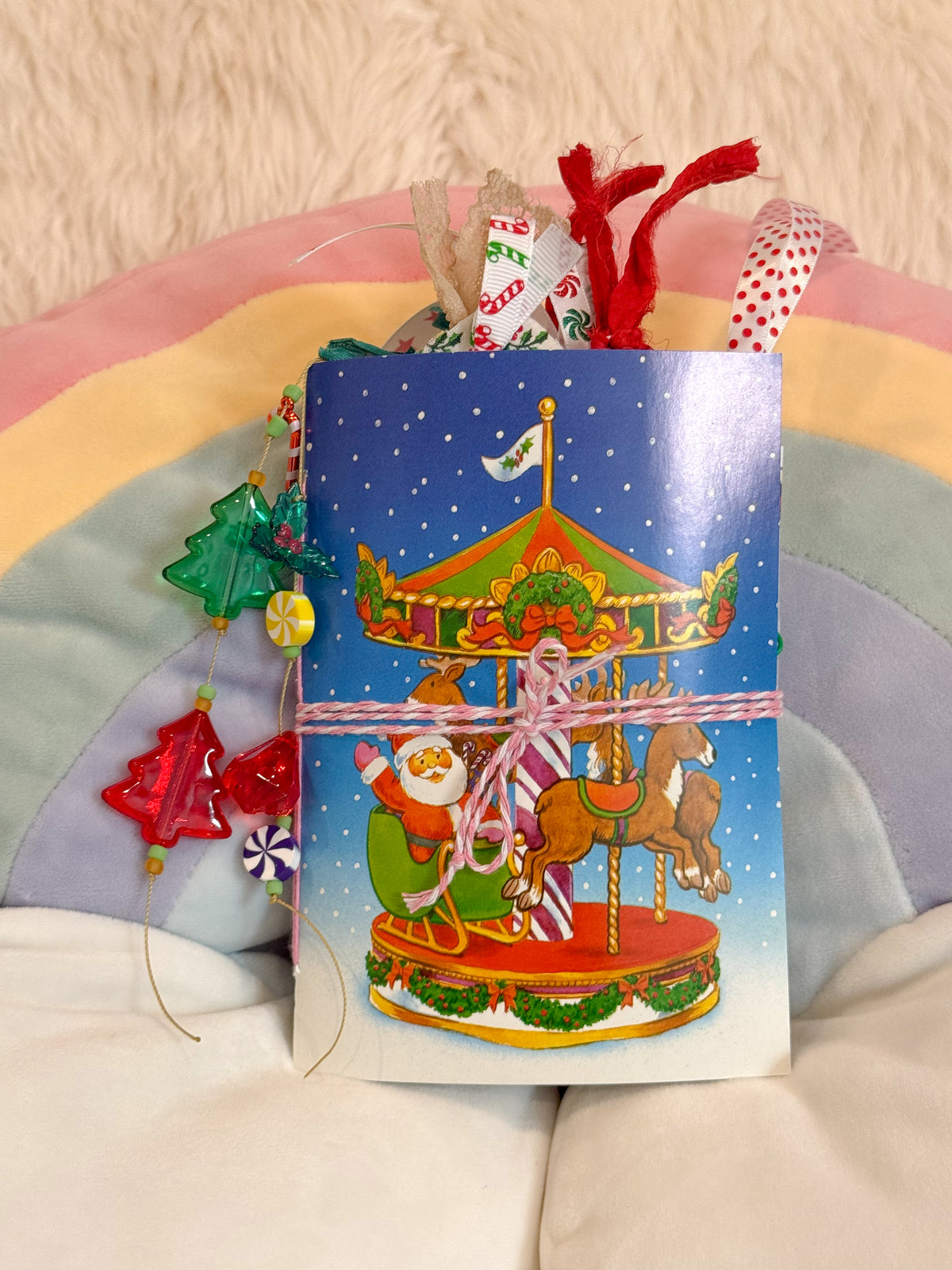 BeanTown Buddies® Vintage Christmas Card Junk Journal