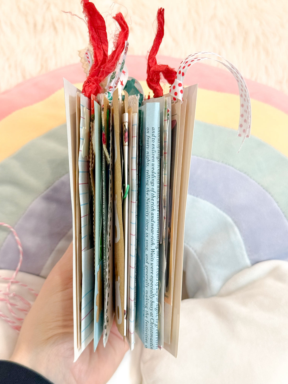 BeanTown Buddies® Vintage Christmas Card Junk Journal