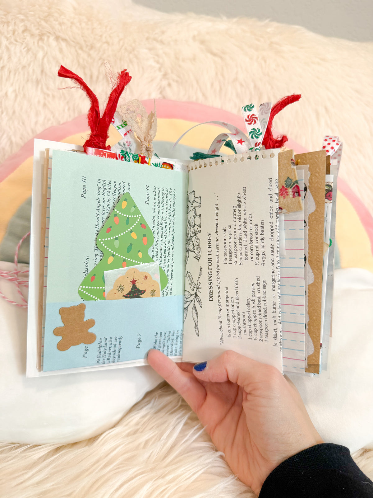 BeanTown Buddies® Vintage Christmas Card Junk Journal