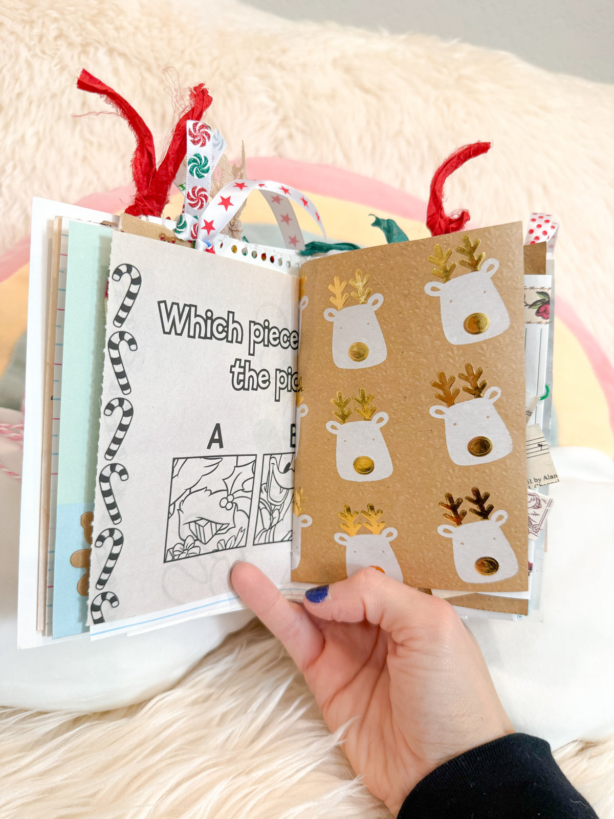 BeanTown Buddies® Vintage Christmas Card Junk Journal