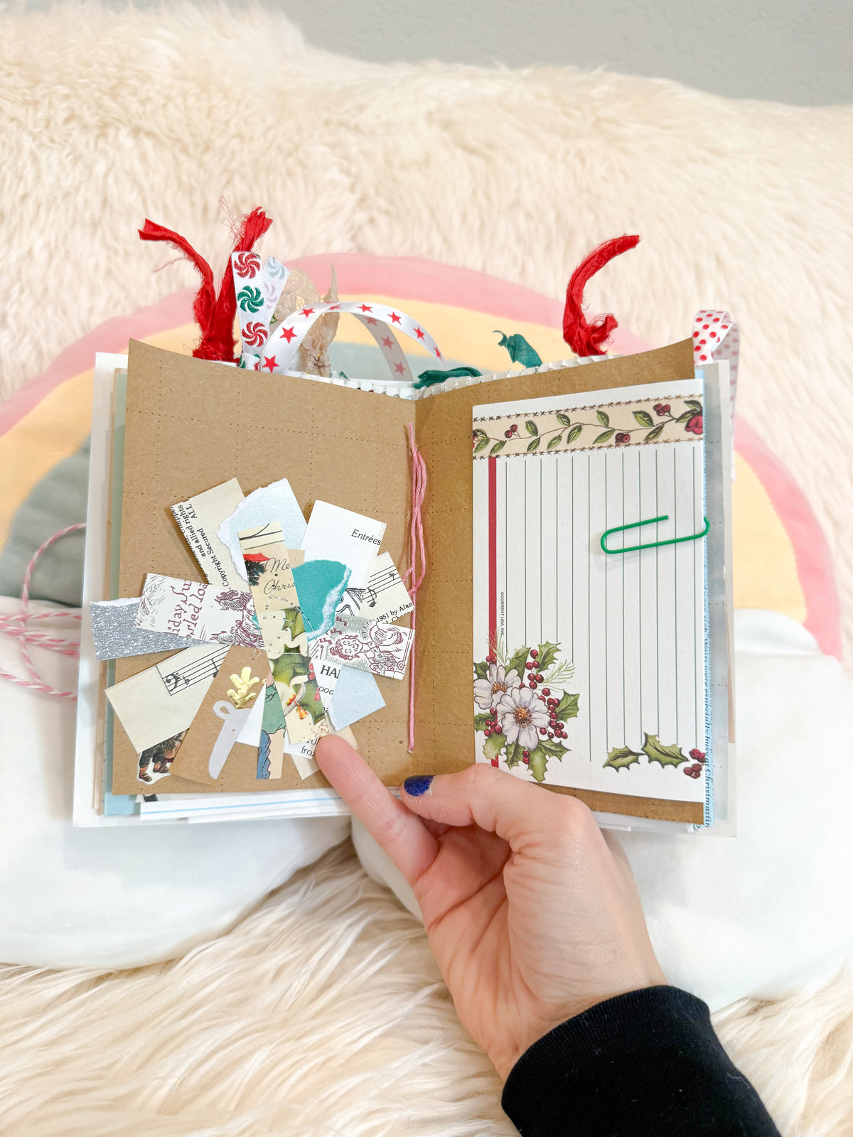 BeanTown Buddies® Vintage Christmas Card Junk Journal