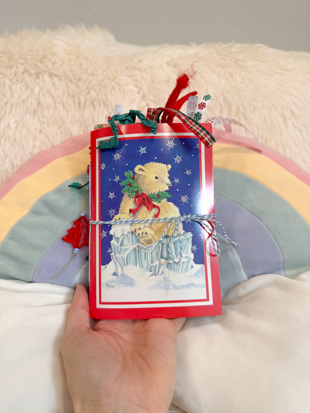 BeanTown Buddies® Vintage Christmas Card Junk Journal