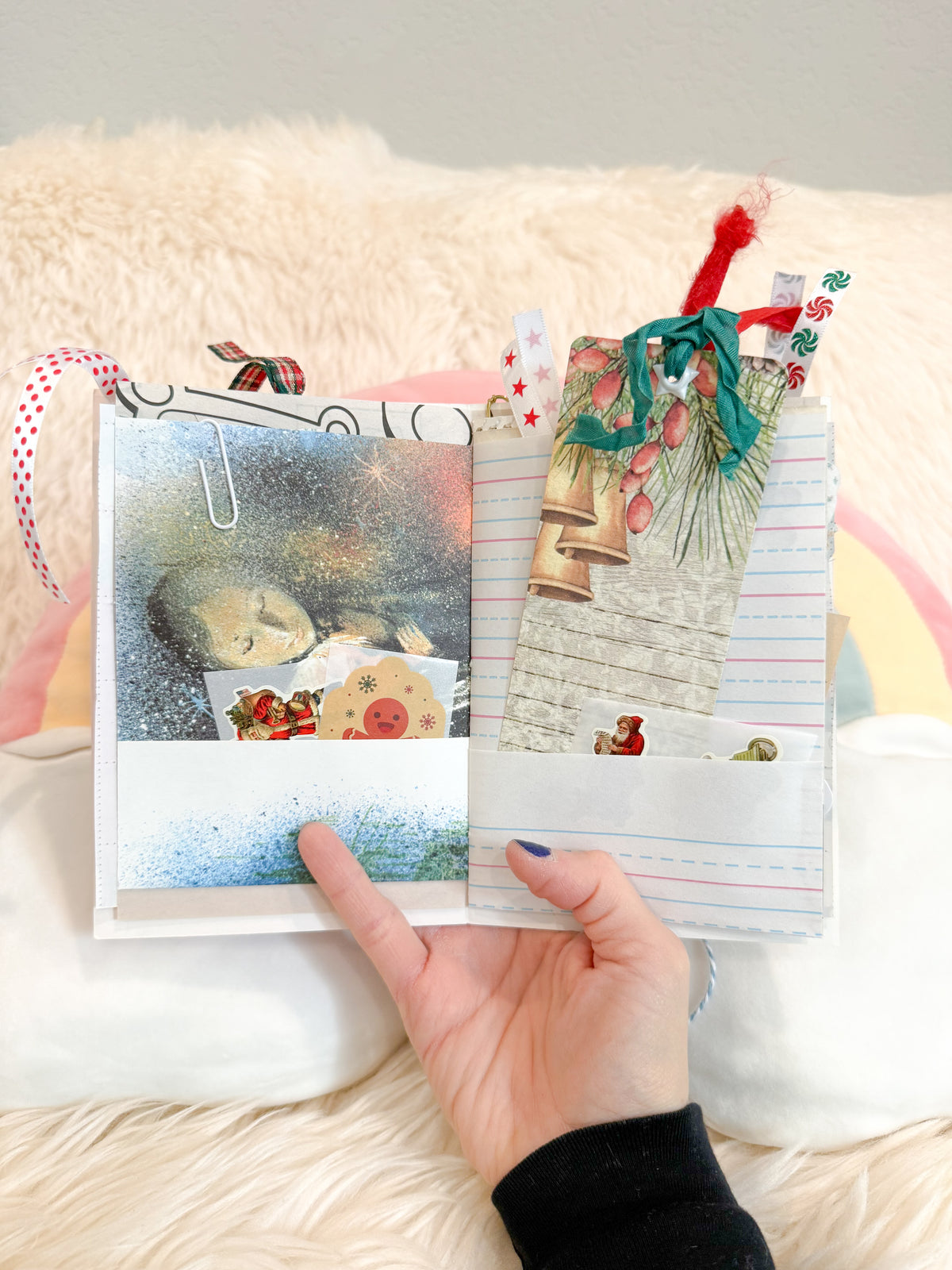 BeanTown Buddies® Vintage Christmas Card Junk Journal