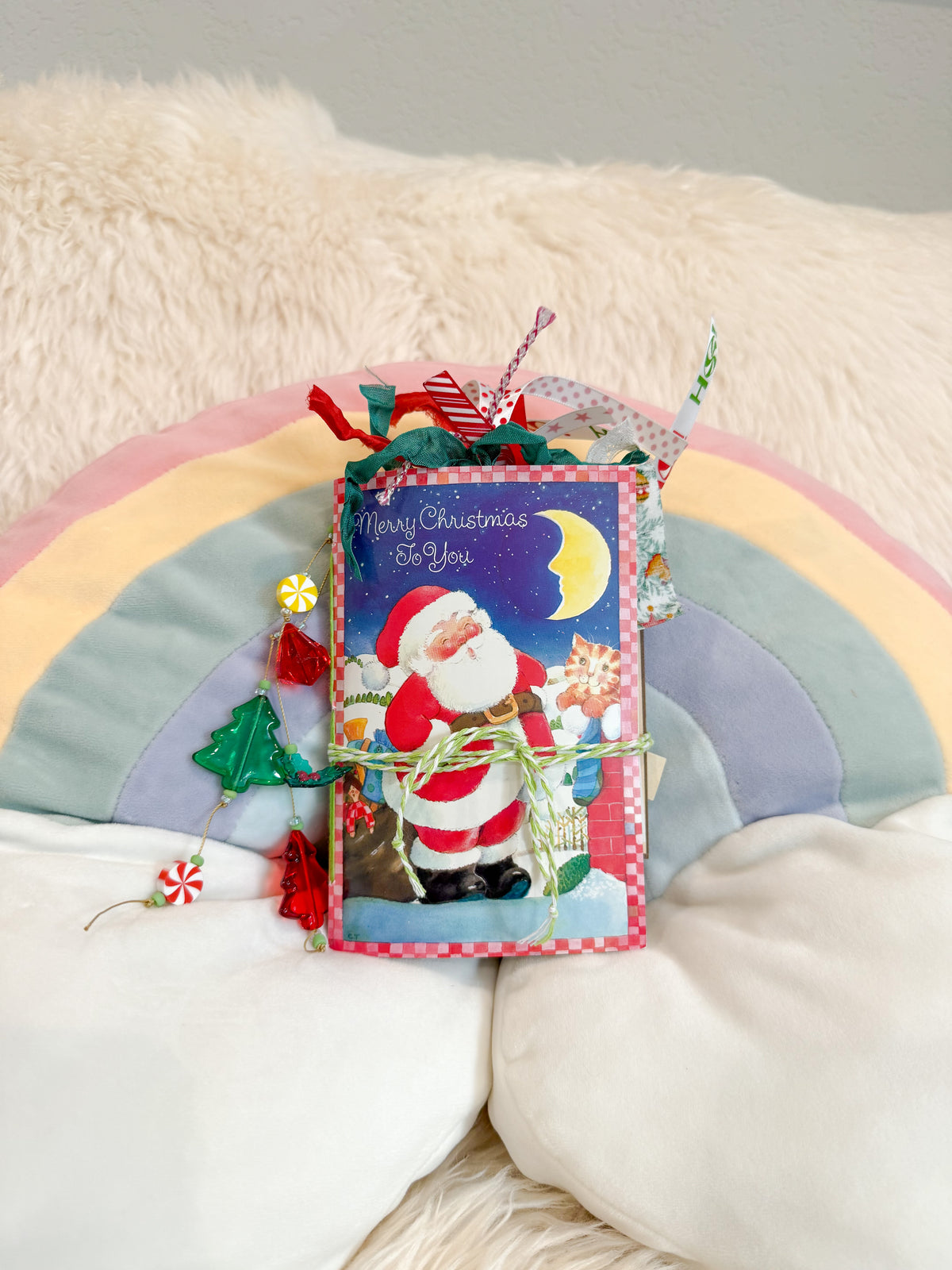 BeanTown Buddies® Vintage Christmas Card Junk Journal
