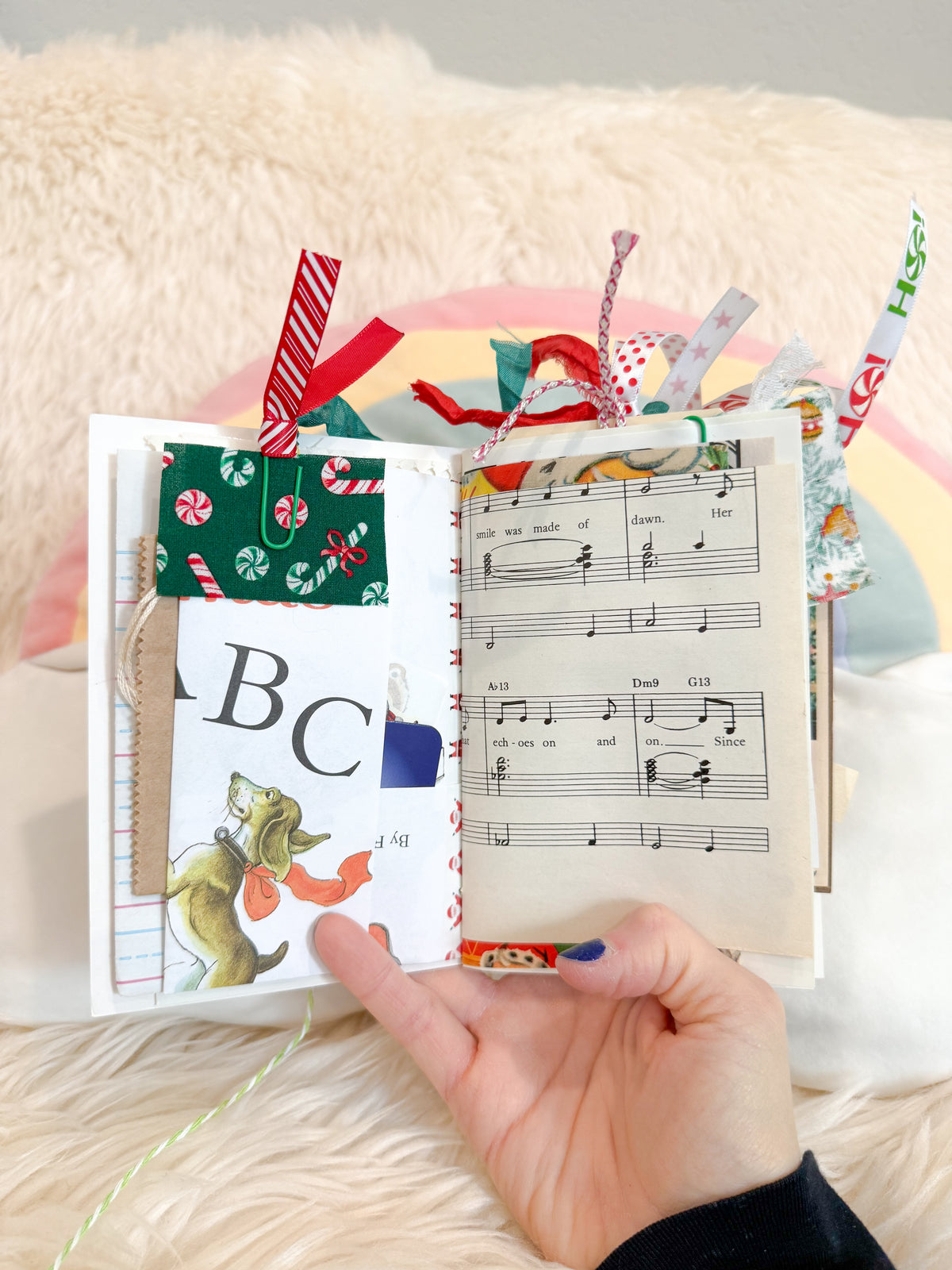 BeanTown Buddies® Vintage Christmas Card Junk Journal