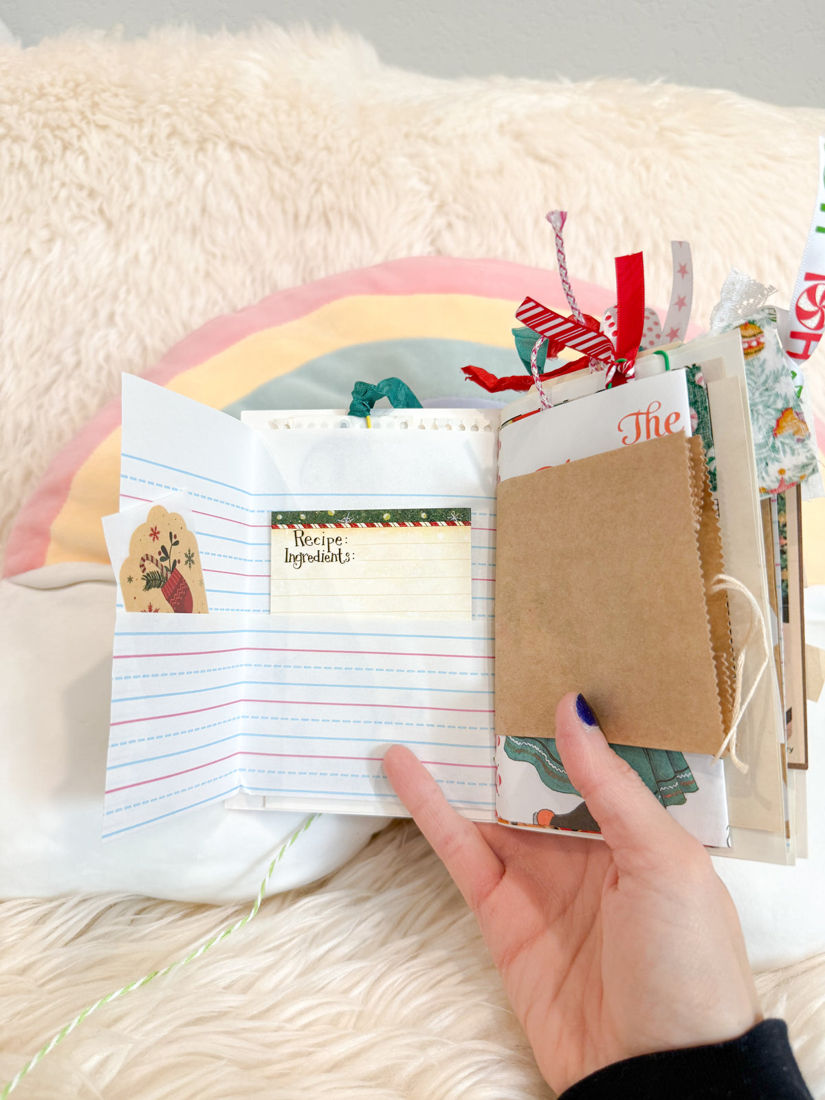 BeanTown Buddies® Vintage Christmas Card Junk Journal