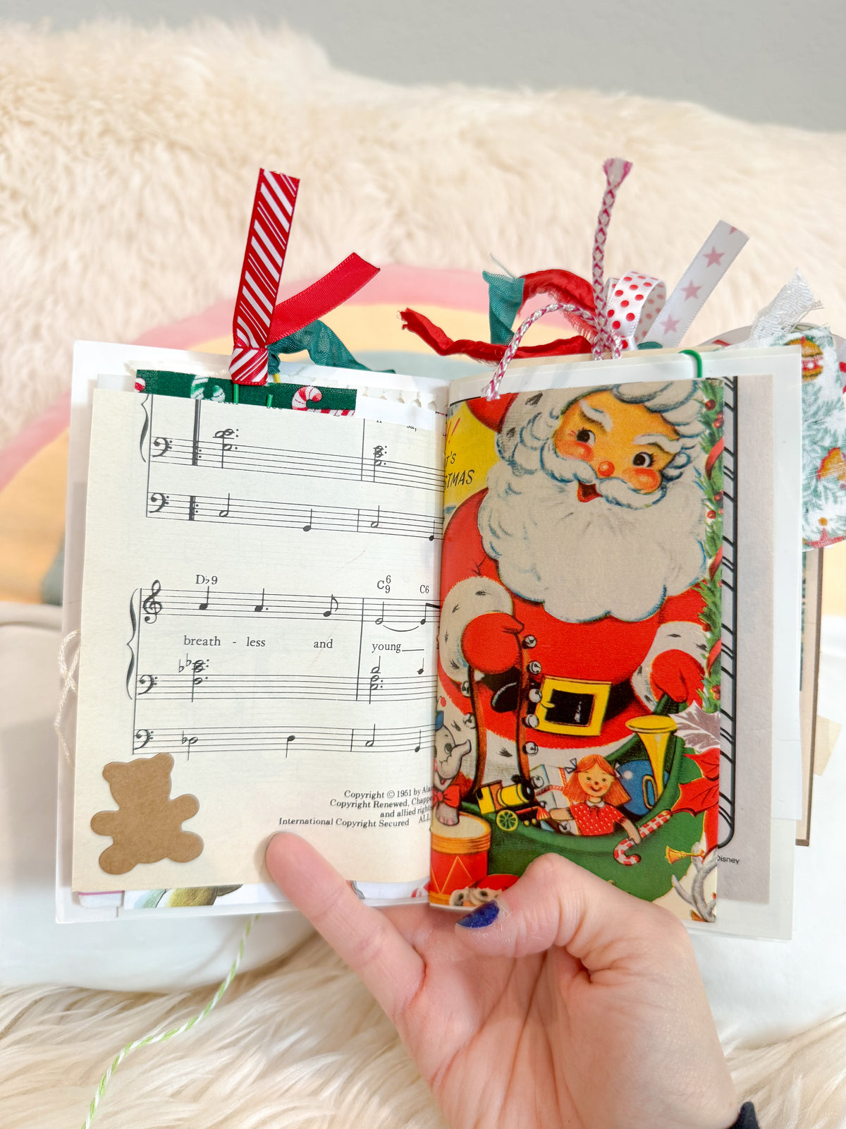 BeanTown Buddies® Vintage Christmas Card Junk Journal