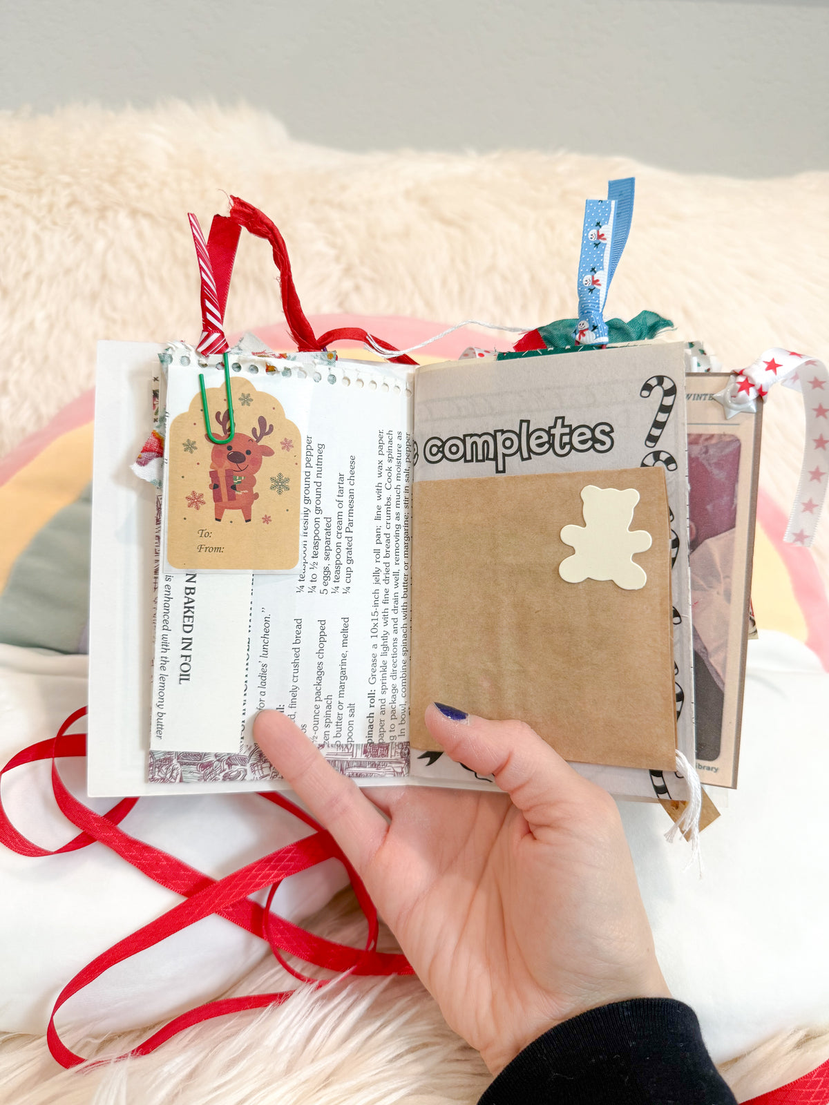 BeanTown Buddies® Vintage Christmas Card Junk Journal