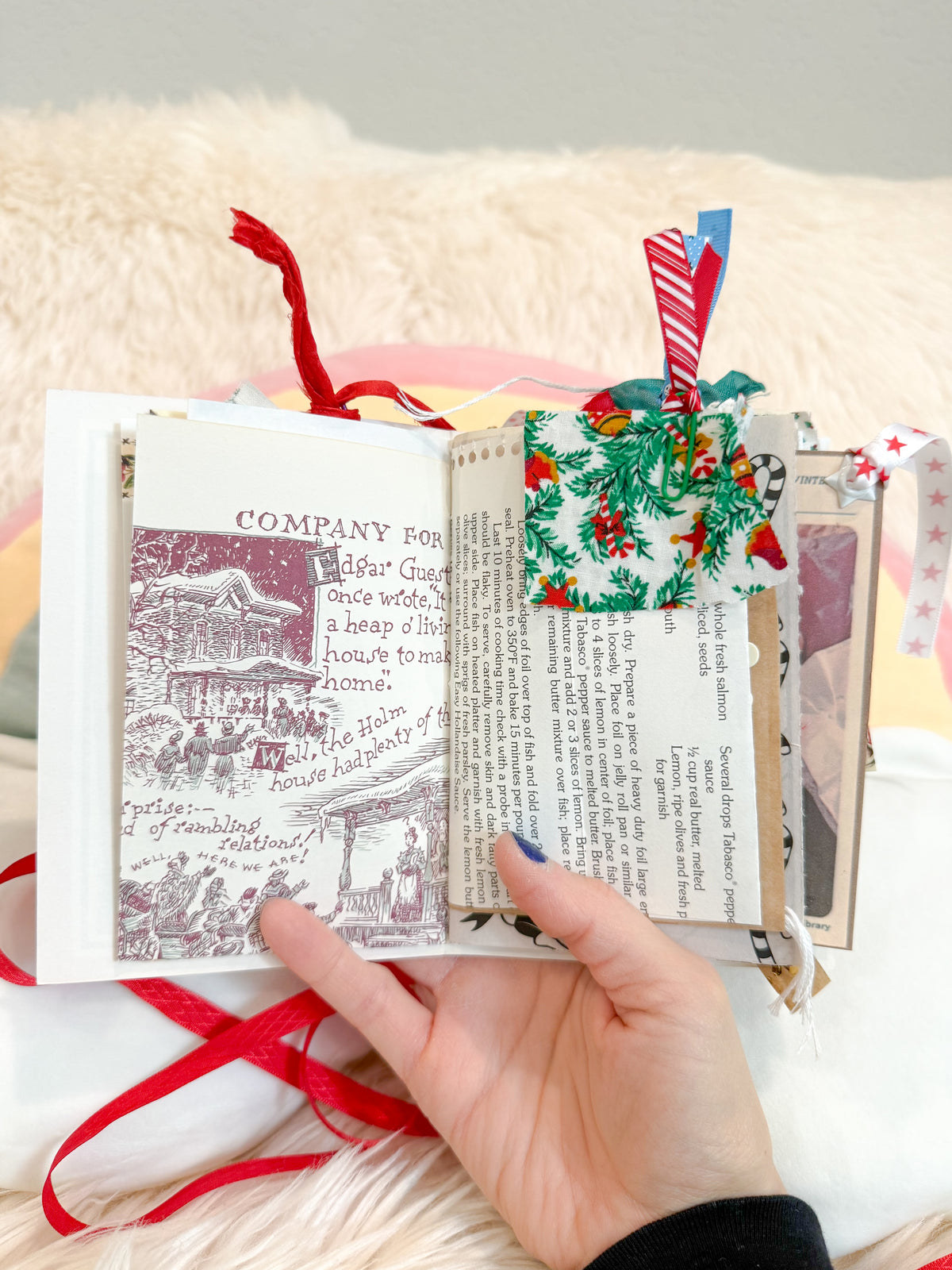 BeanTown Buddies® Vintage Christmas Card Junk Journal