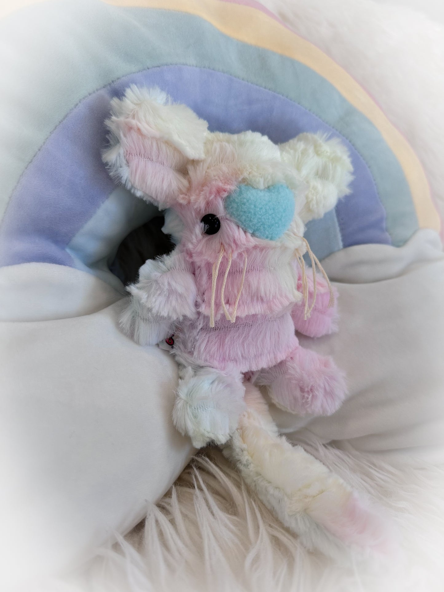 BeanTown Buddies® Pastel Rainbow Jungle Kitti